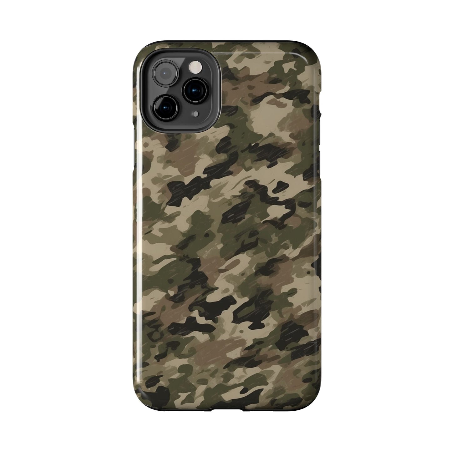 Classic Light Brown Camouflage – Durable iPhone Case with Timeless Design - BOGO Cases