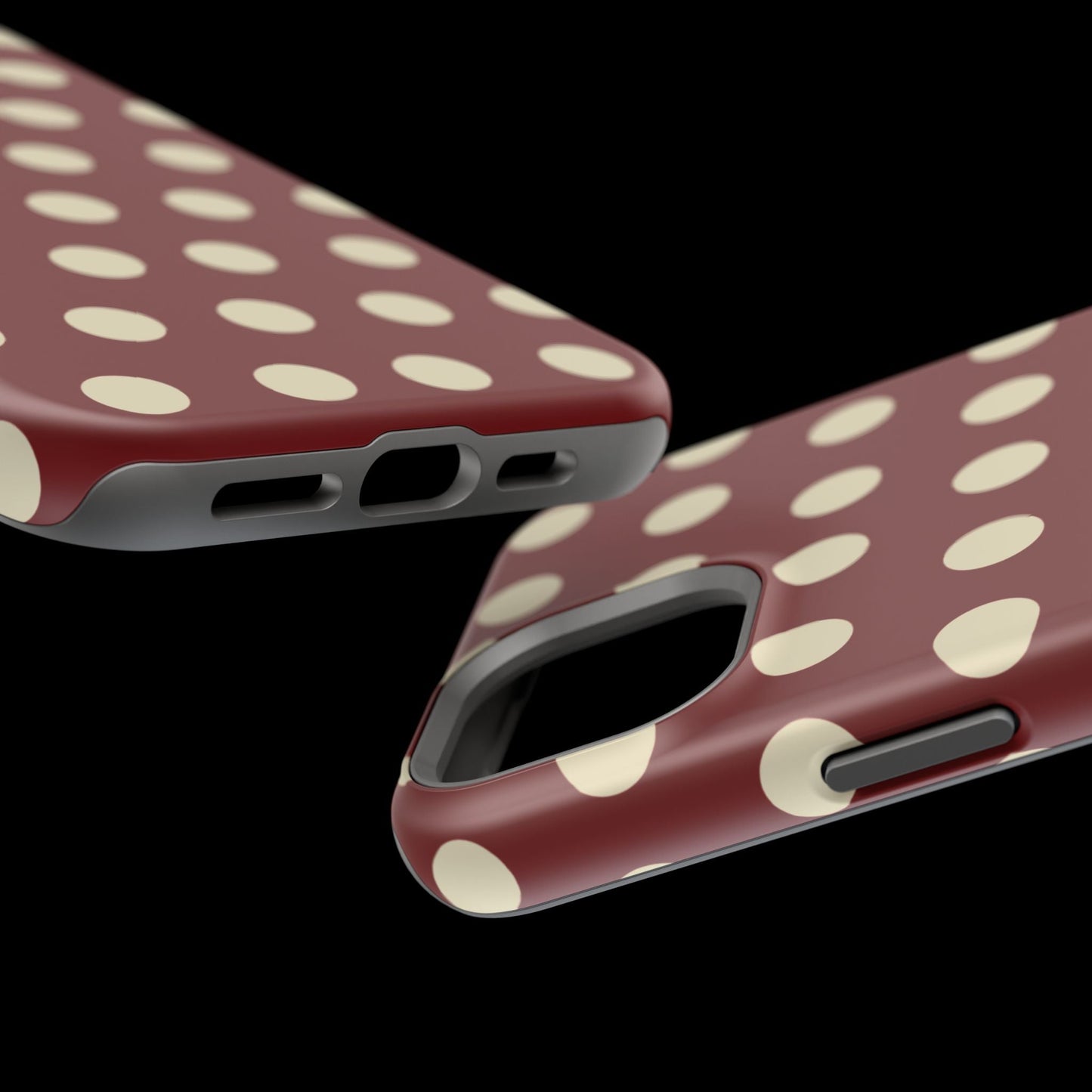 Classic Red & Cream Polka Dots - MagSafe iPhone Case - BOGO Cases