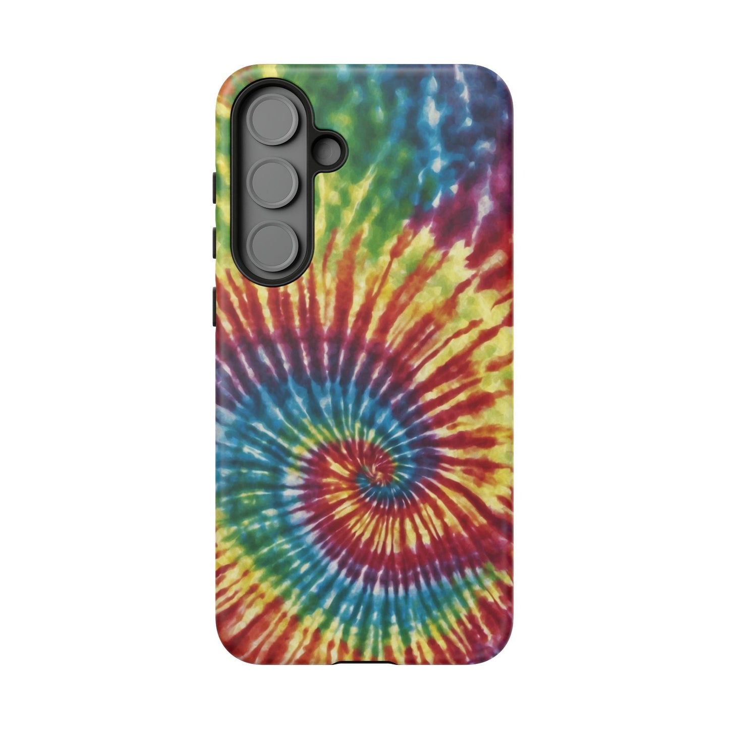 Colorful Retro Tie - Dye Samsung Galaxy Case – Spiral Rainbow Design - BOGO Cases