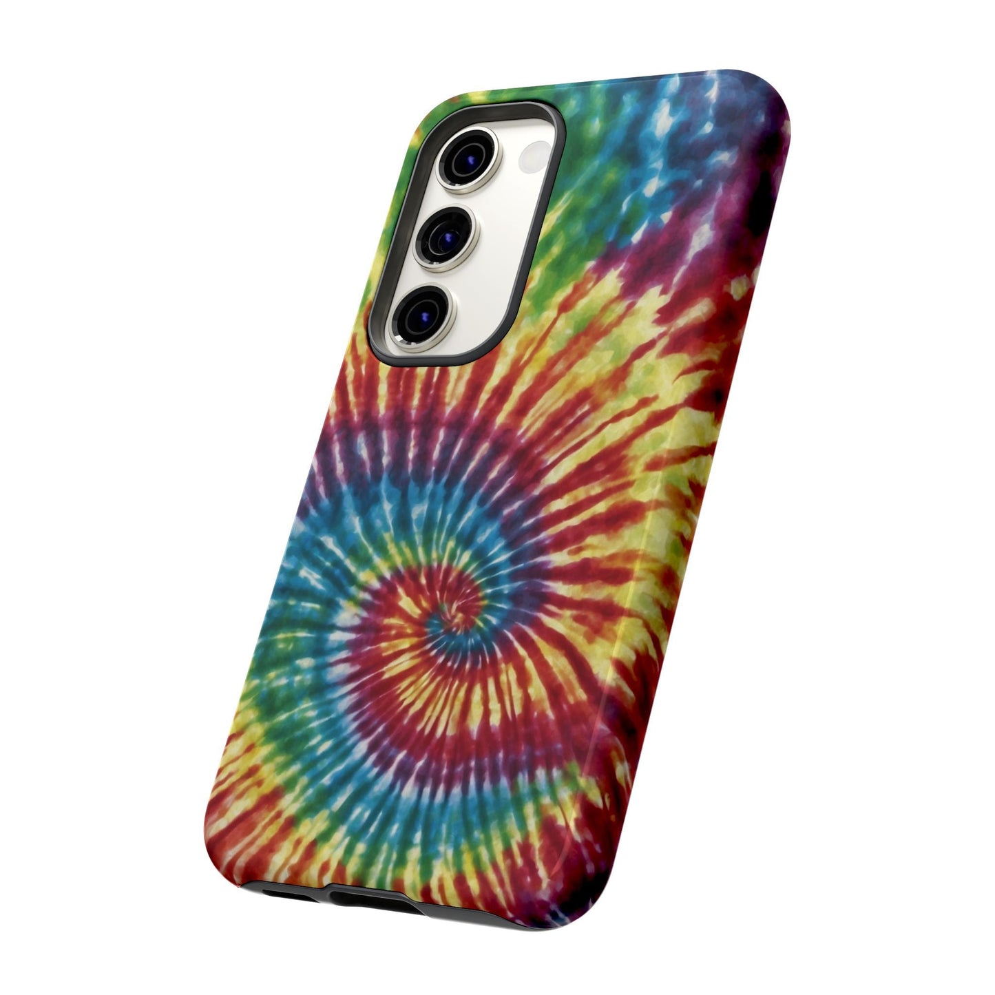 Colorful Retro Tie - Dye Samsung Galaxy Case – Spiral Rainbow Design - BOGO Cases