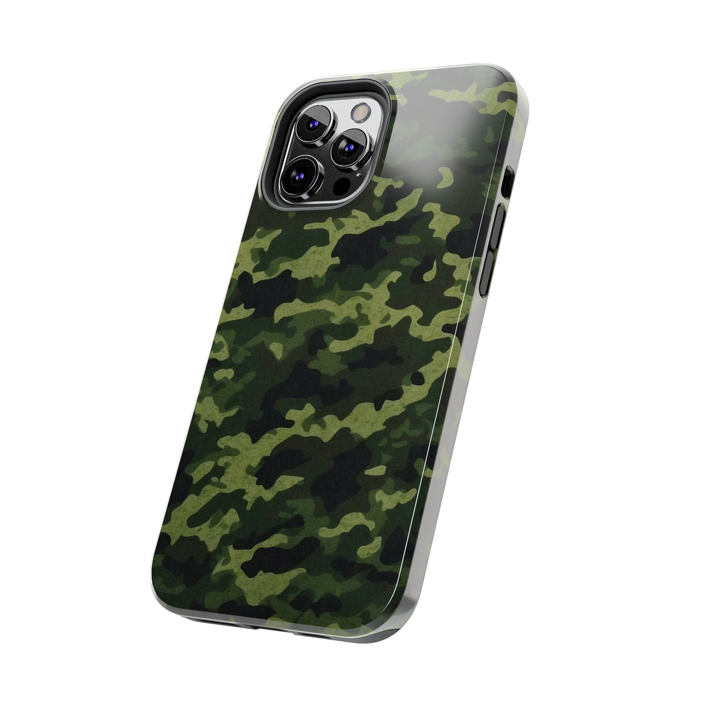 Dark Green Camouflage – iPhone Case, Rugged and Slim Design - BOGO Cases