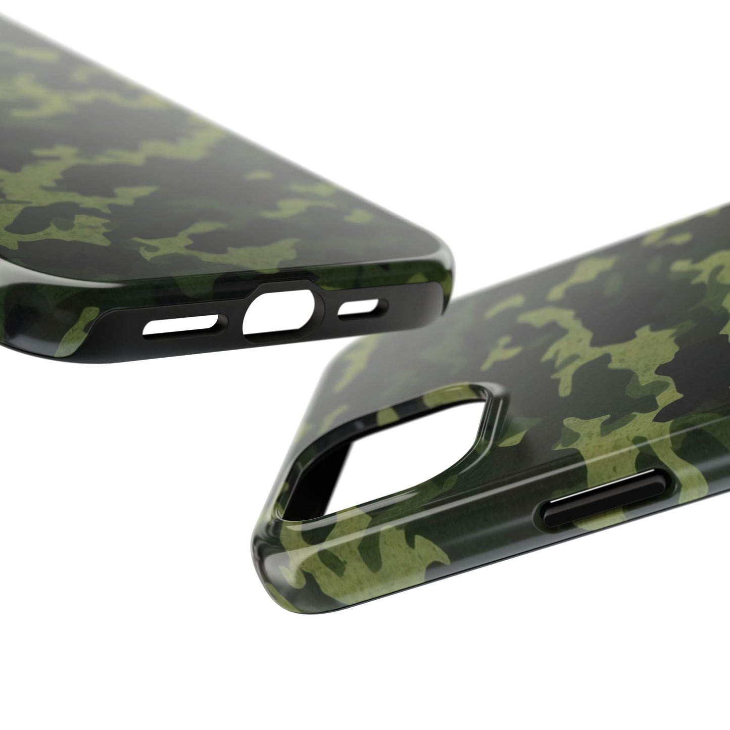 Dark Green Camouflage – iPhone Case, Rugged and Slim Design - BOGO Cases