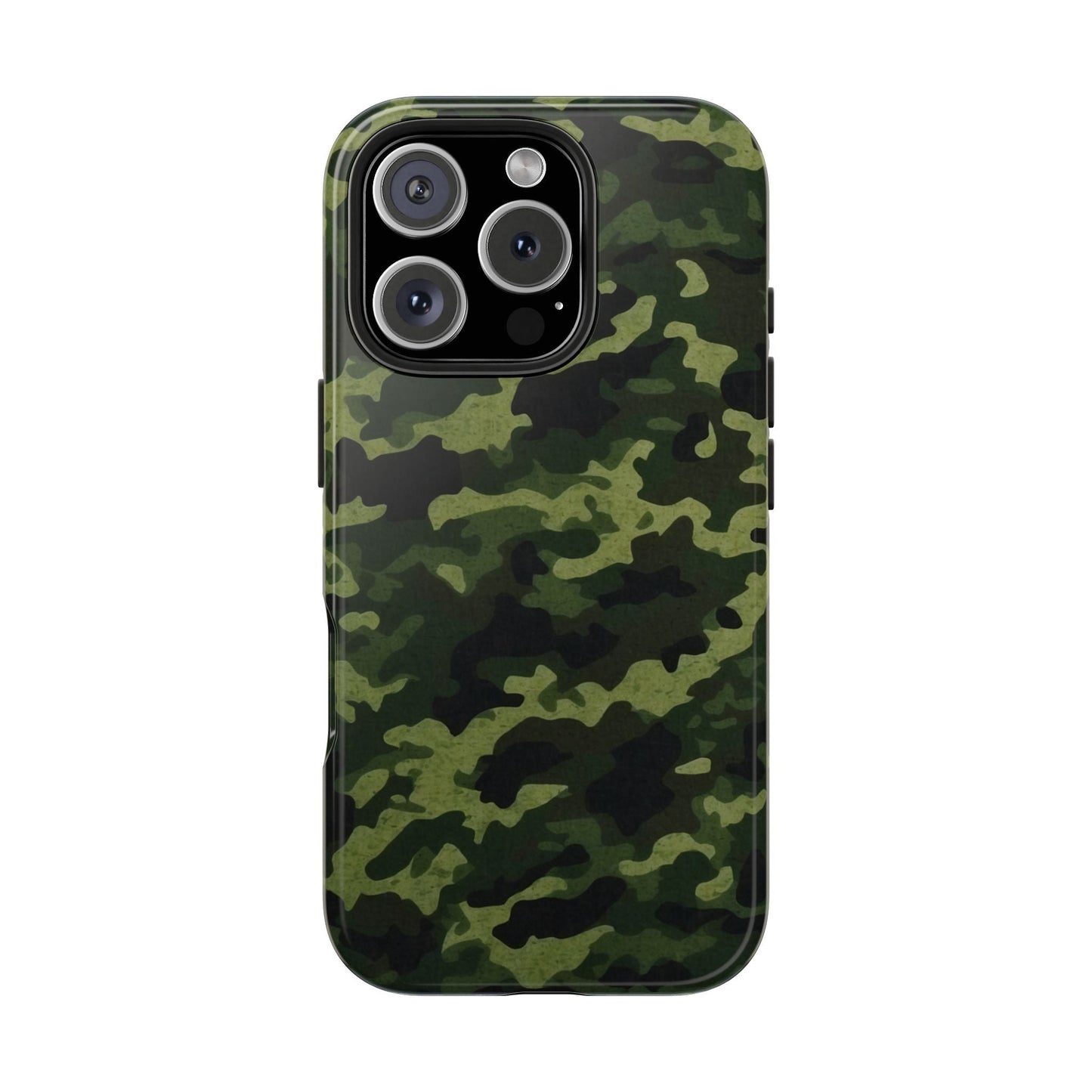 Dark Green Camouflage – iPhone Case, Rugged and Slim Design - BOGO Cases