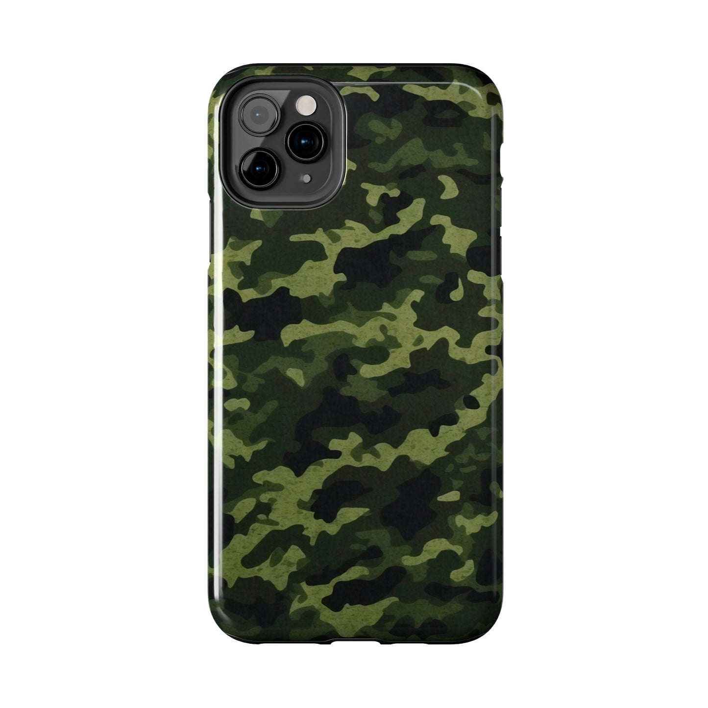 Dark Green Camouflage – iPhone Case, Rugged and Slim Design - BOGO Cases