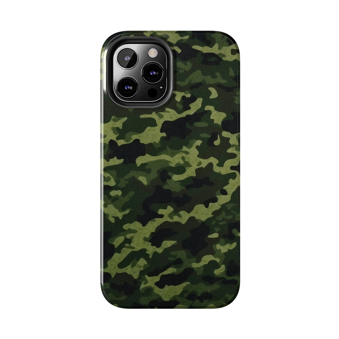 Dark Green Camouflage – iPhone Case, Rugged and Slim Design - BOGO Cases