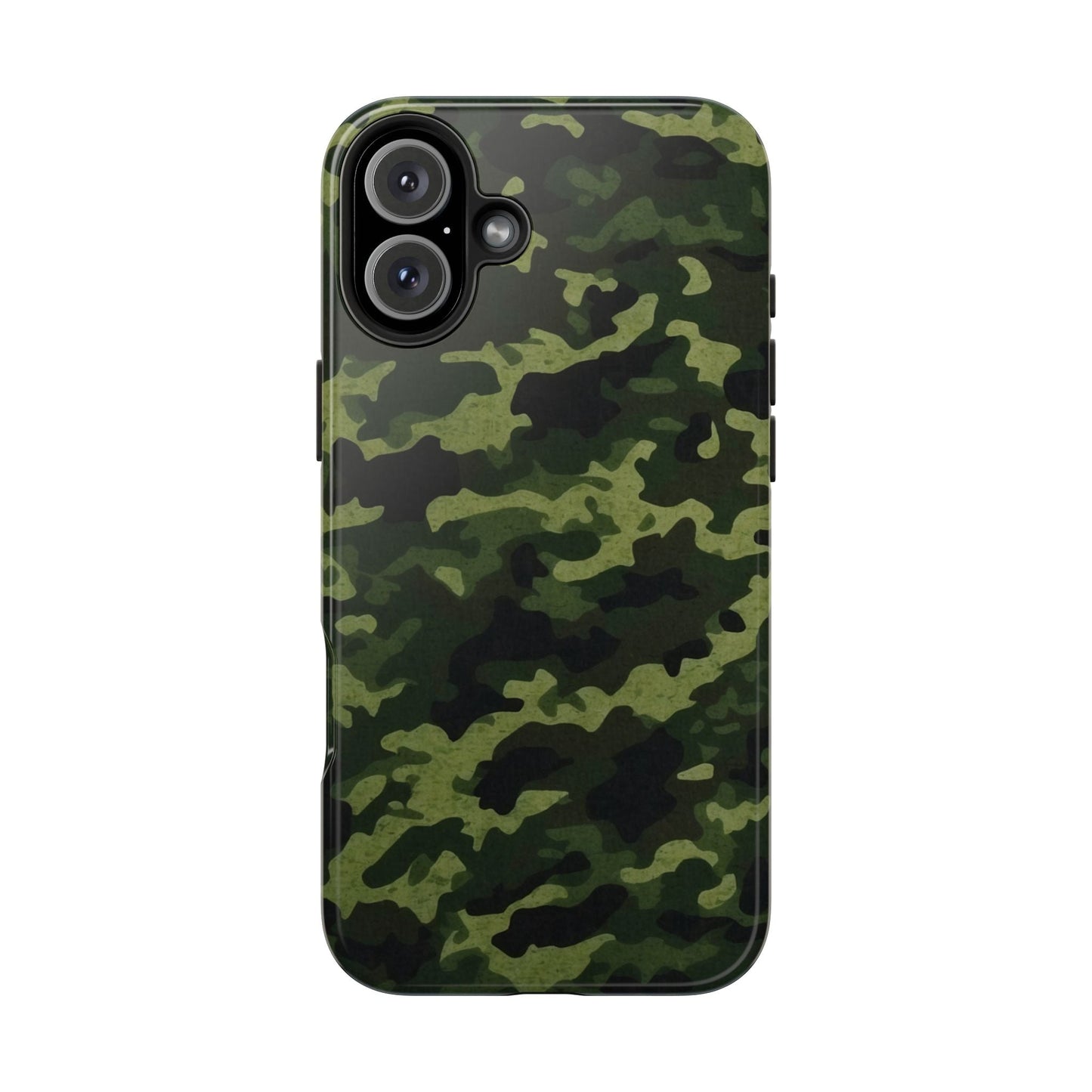 Dark Green Camouflage – iPhone Case, Rugged and Slim Design - BOGO Cases