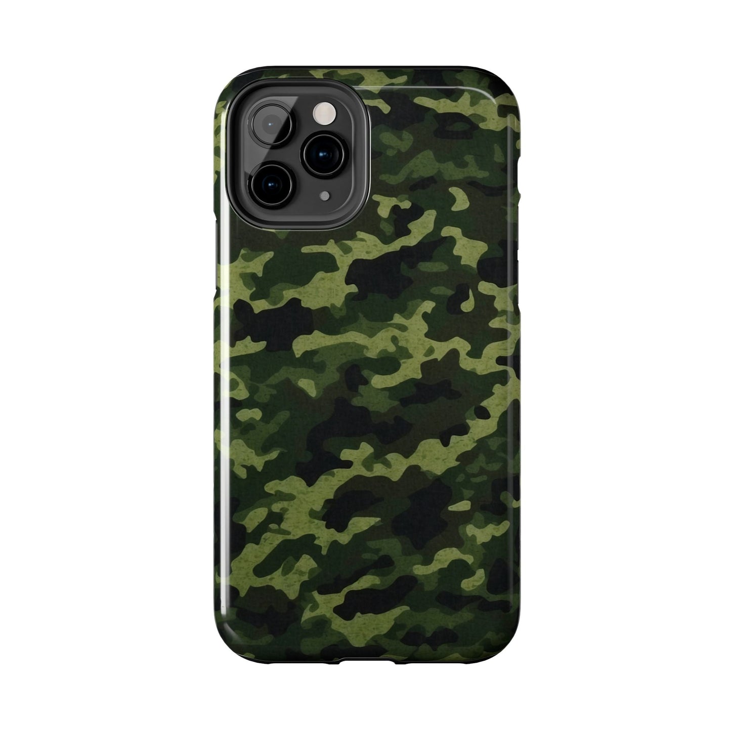 Dark Green Camouflage – iPhone Case, Rugged and Slim Design - BOGO Cases