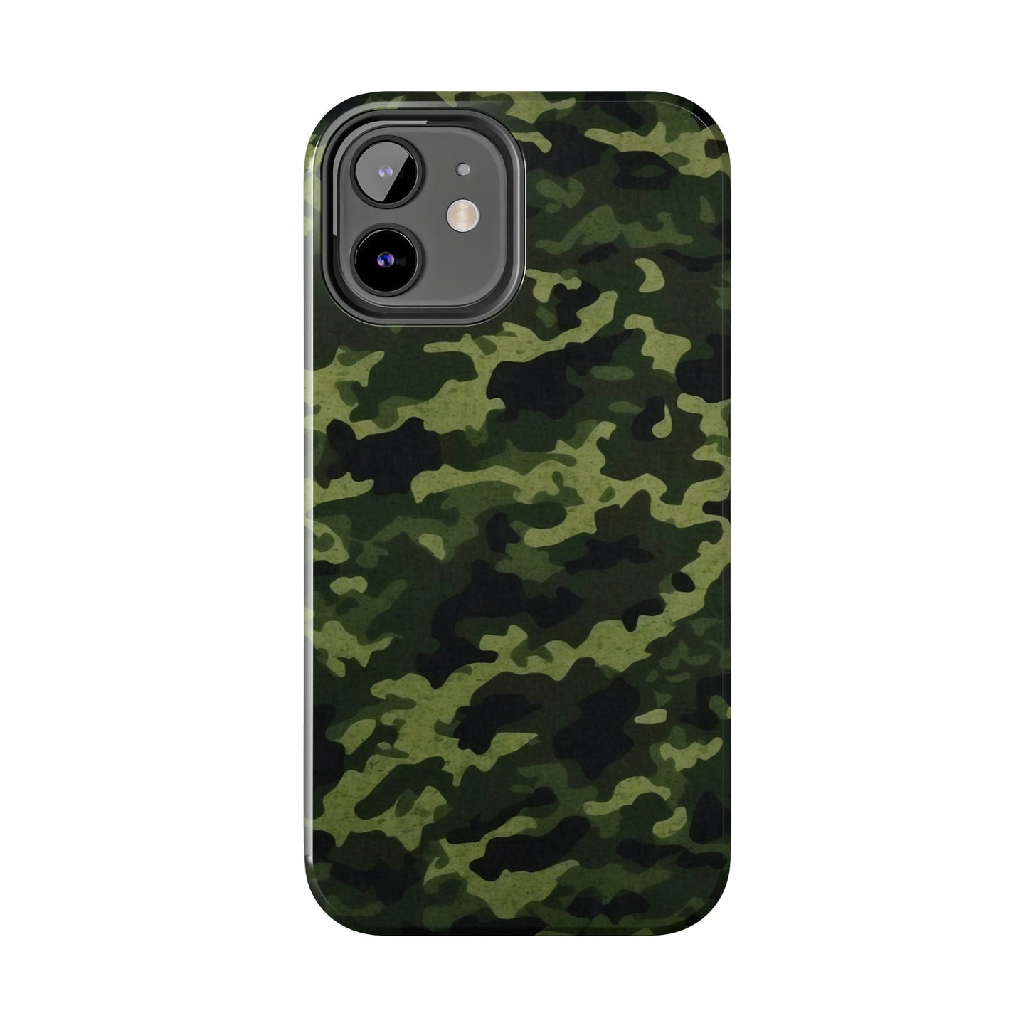 Dark Green Camouflage – iPhone Case, Rugged and Slim Design - BOGO Cases