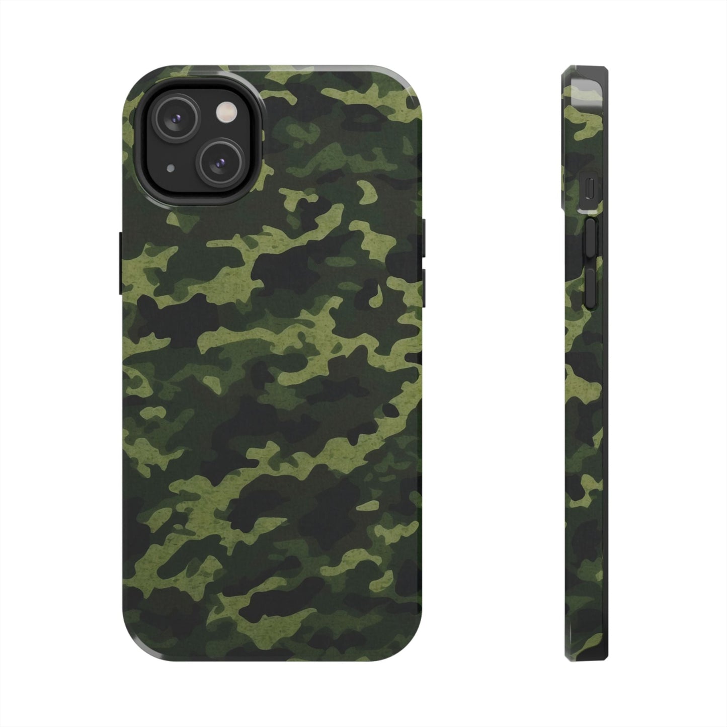 Dark Green Camouflage – iPhone Case, Rugged and Slim Design - BOGO Cases