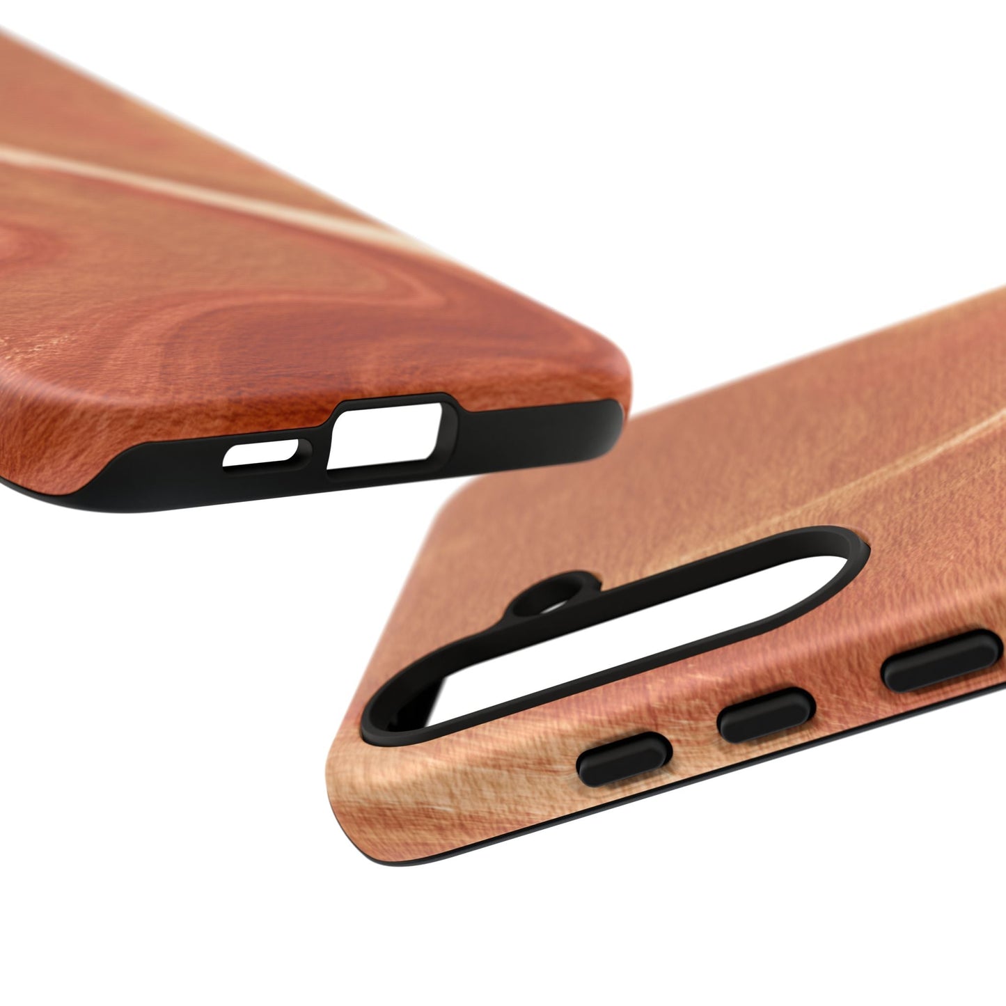 Earthy Terracotta Swirl Samsung Galaxy Case – Warm Marble Texture Design - BOGO Cases