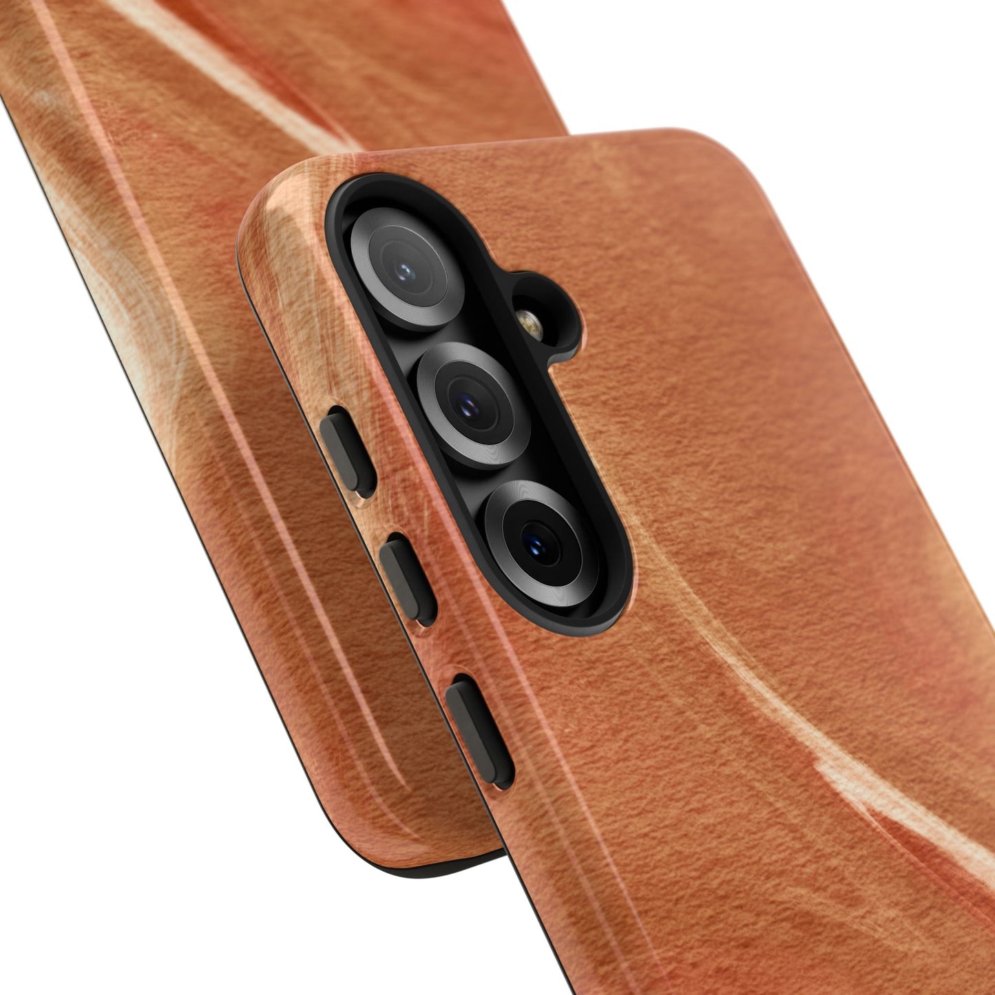 Earthy Terracotta Swirl Samsung Galaxy Case – Warm Marble Texture Design - BOGO Cases