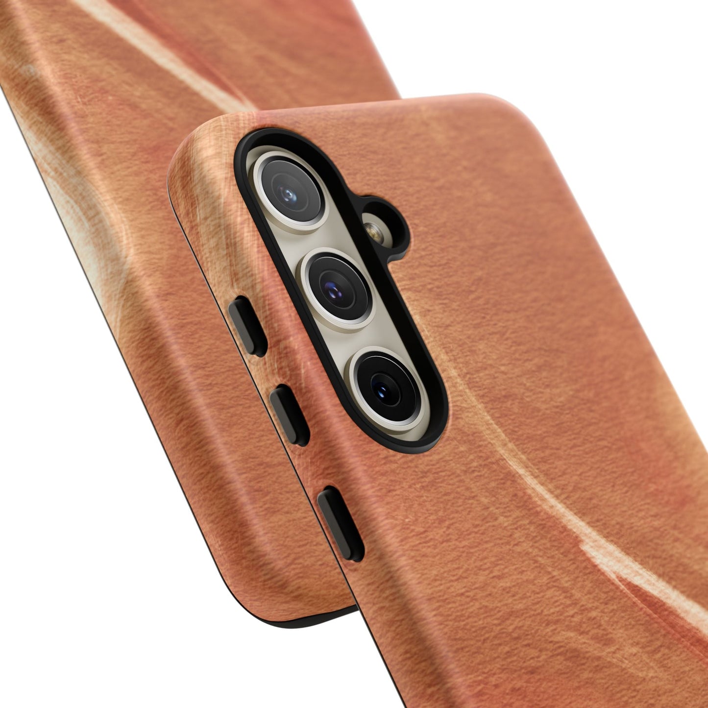 Earthy Terracotta Swirl Samsung Galaxy Case – Warm Marble Texture Design - BOGO Cases