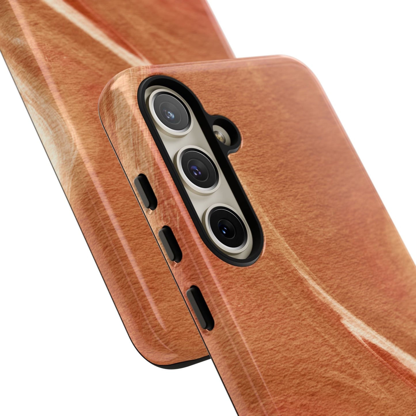 Earthy Terracotta Swirl Samsung Galaxy Case – Warm Marble Texture Design - BOGO Cases