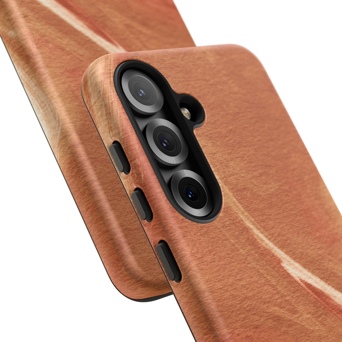 Earthy Terracotta Swirl Samsung Galaxy Case – Warm Marble Texture Design - BOGO Cases