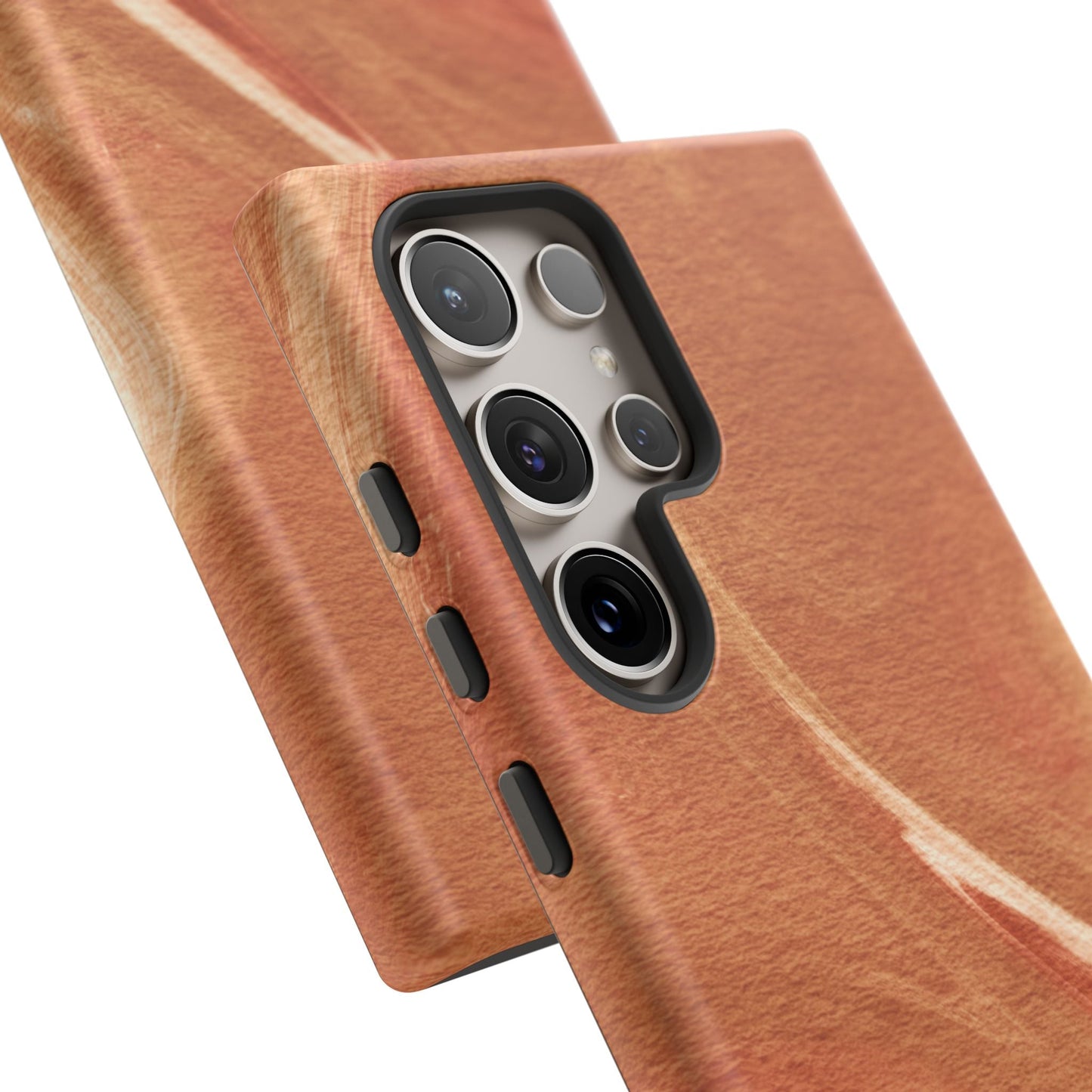 Earthy Terracotta Swirl Samsung Galaxy Case – Warm Marble Texture Design - BOGO Cases
