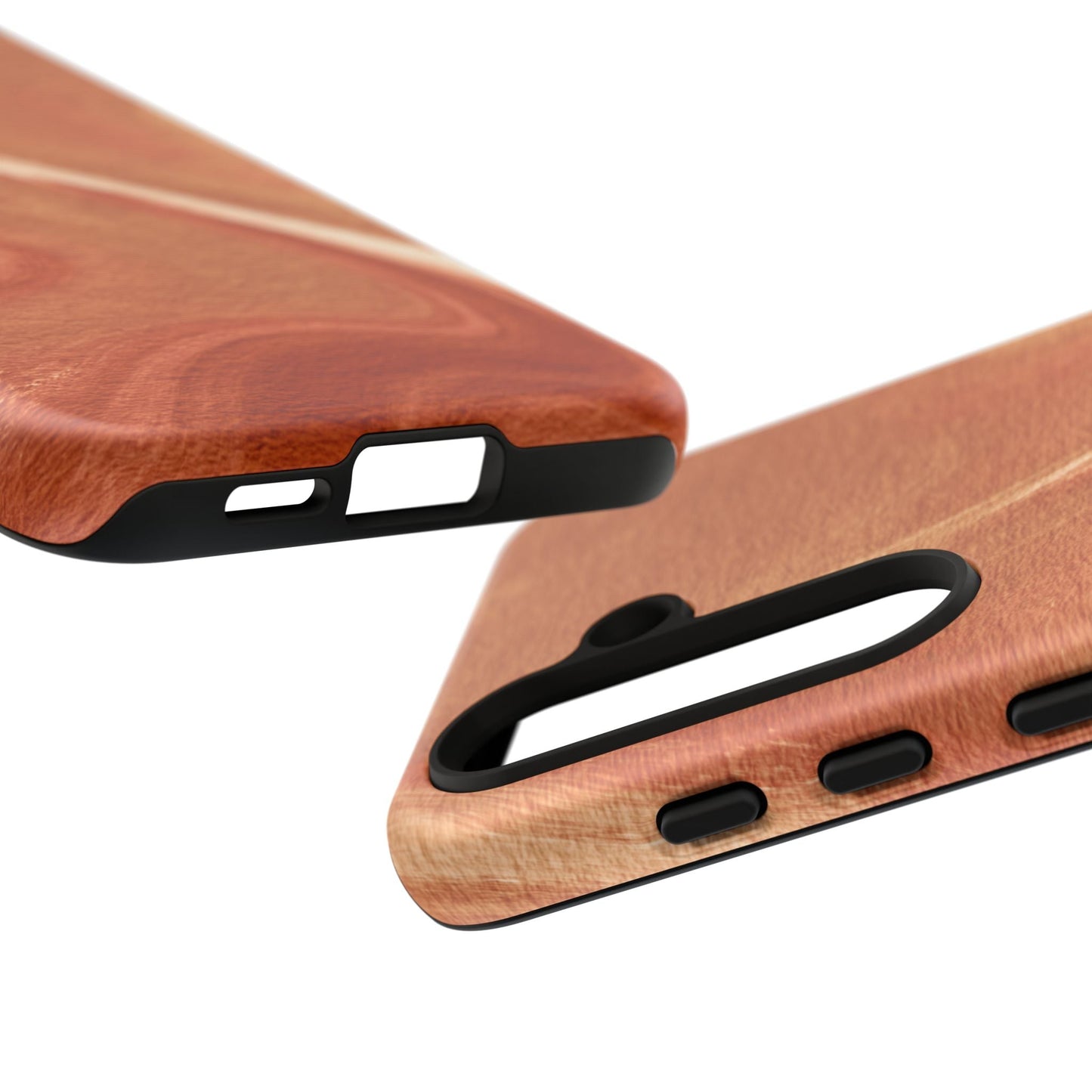 Earthy Terracotta Swirl Samsung Galaxy Case – Warm Marble Texture Design - BOGO Cases