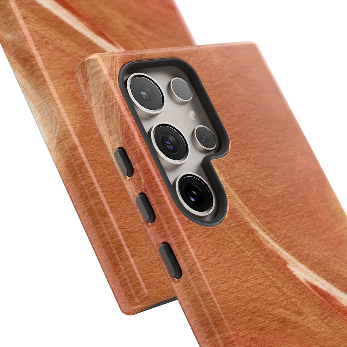 Earthy Terracotta Swirl Samsung Galaxy Case – Warm Marble Texture Design - BOGO Cases