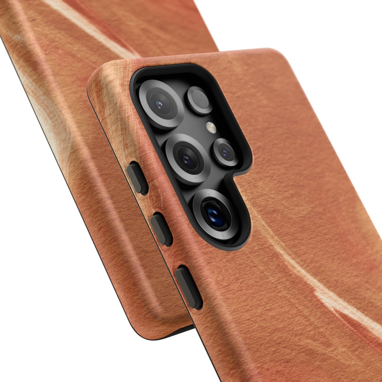 Earthy Terracotta Swirl Samsung Galaxy Case – Warm Marble Texture Design - BOGO Cases