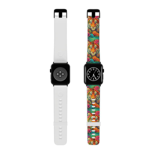 Fierce Rainbow Tiger Art Apple Watch Band - BOGO Cases