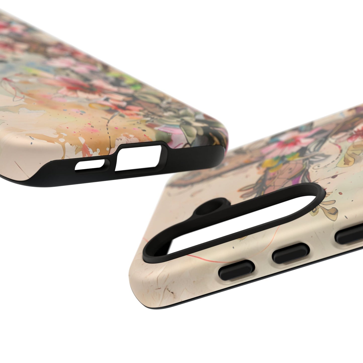 Floral Cross Watercolor - Samsung Galaxy Case, Christian Faith & Art Design - BOGO Cases