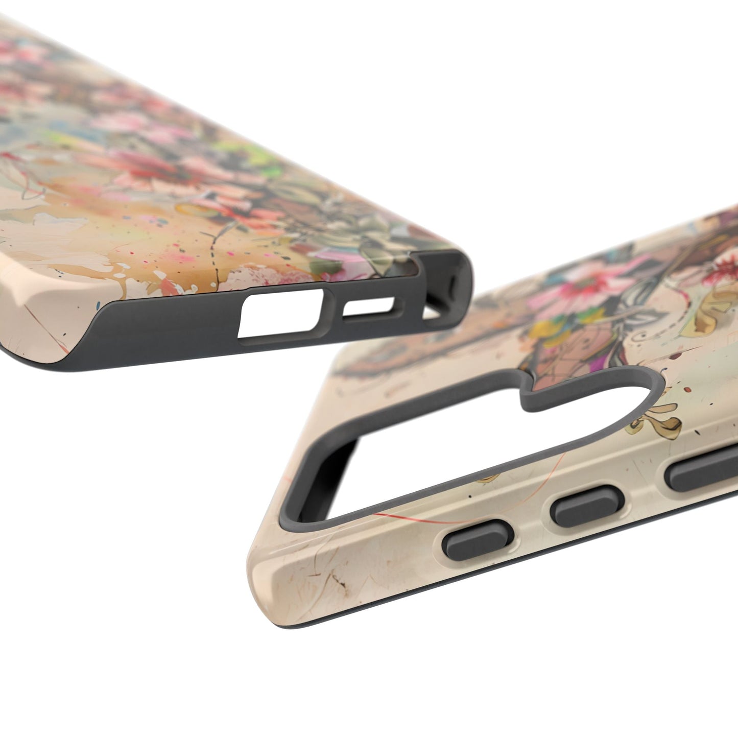 Floral Cross Watercolor - Samsung Galaxy Case, Christian Faith & Art Design - BOGO Cases