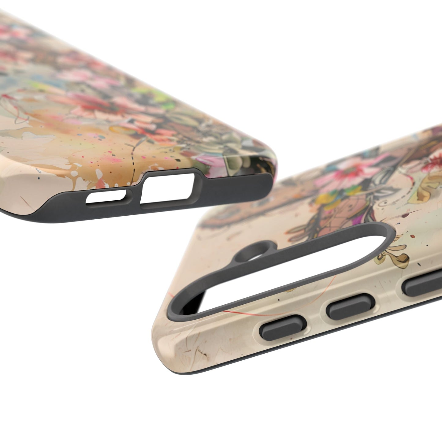 Floral Cross Watercolor - Samsung Galaxy Case, Christian Faith & Art Design - BOGO Cases