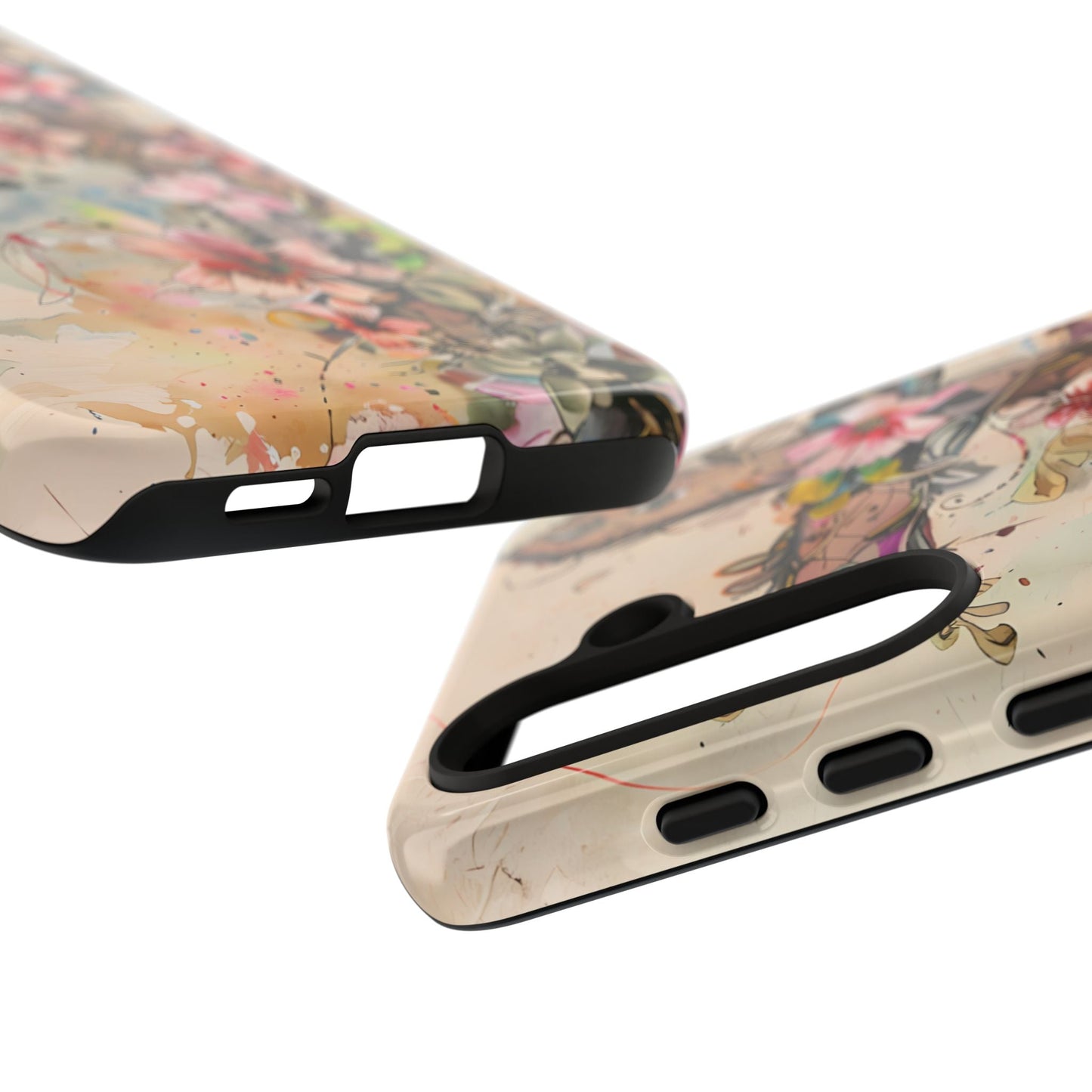 Floral Cross Watercolor - Samsung Galaxy Case, Christian Faith & Art Design - BOGO Cases