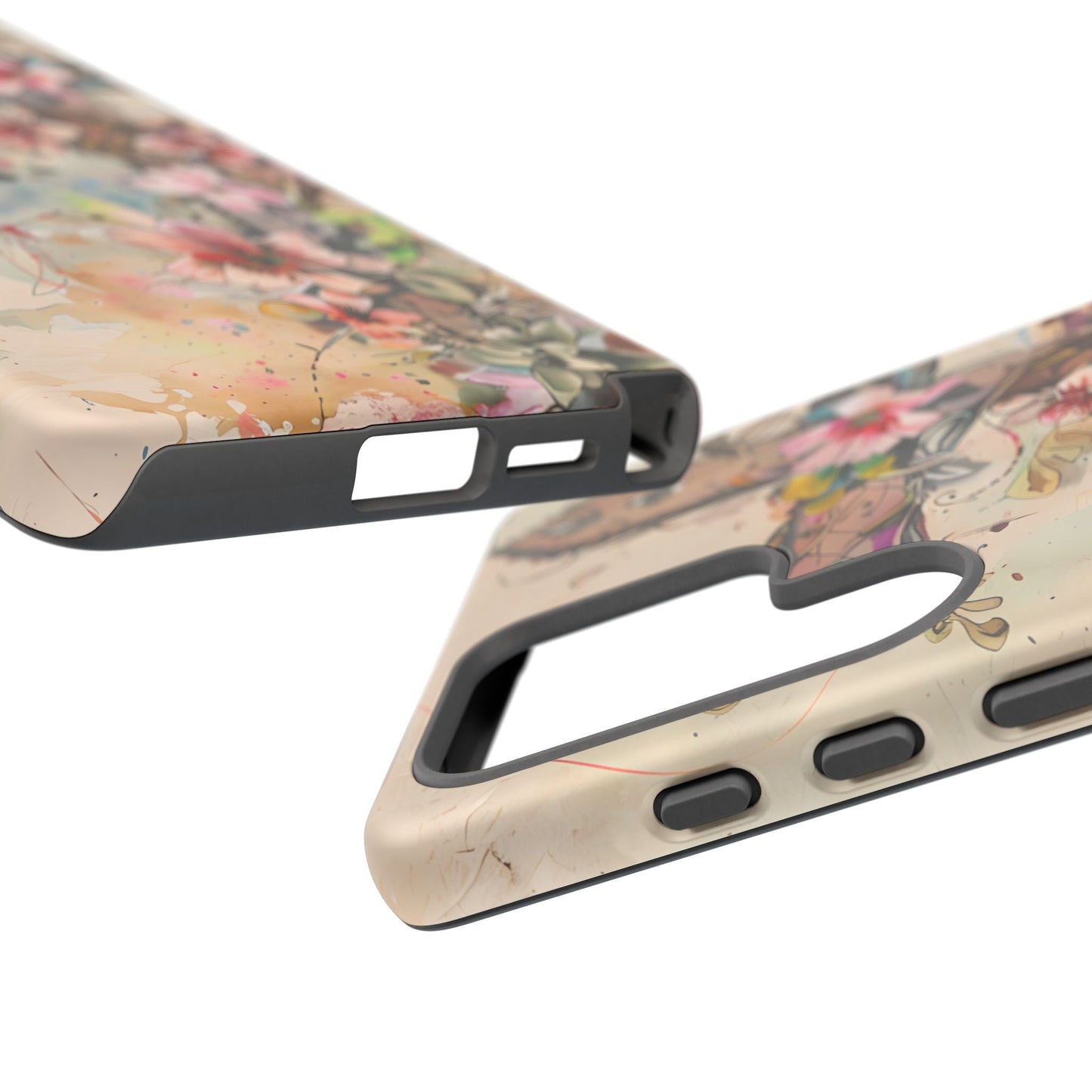 Floral Cross Watercolor - Samsung Galaxy Case, Christian Faith & Art Design - BOGO Cases