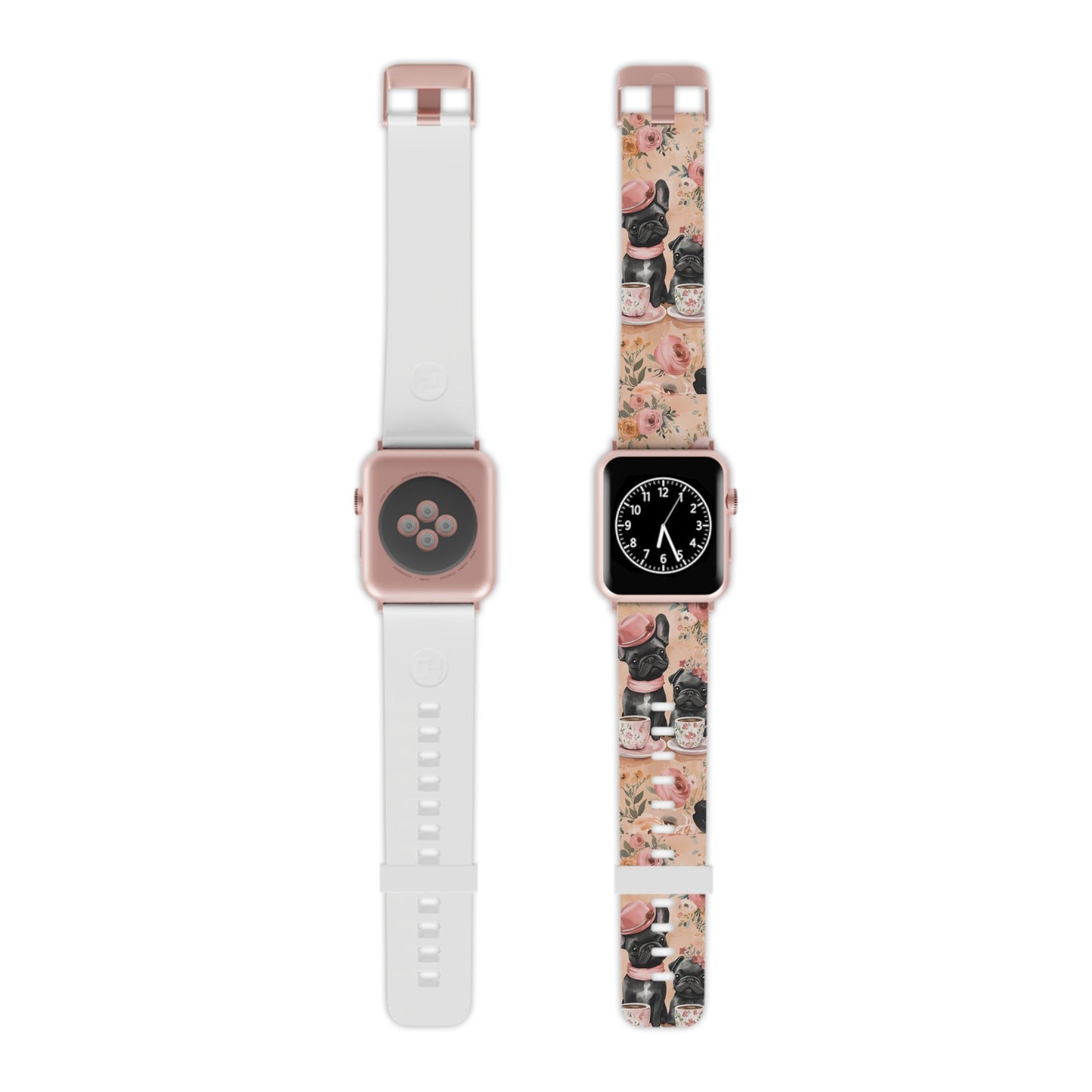 Floral French Bulldogs  Apple Watch Band - BOGO Cases