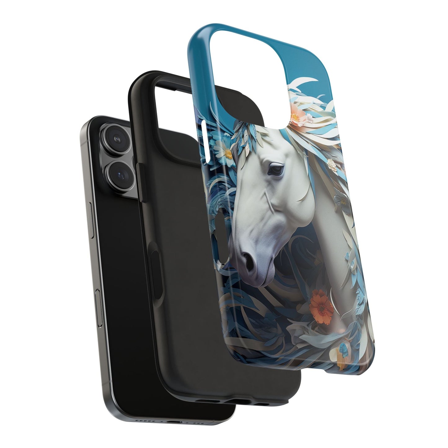 Floral Horse iPhone Case - BOGO Cases