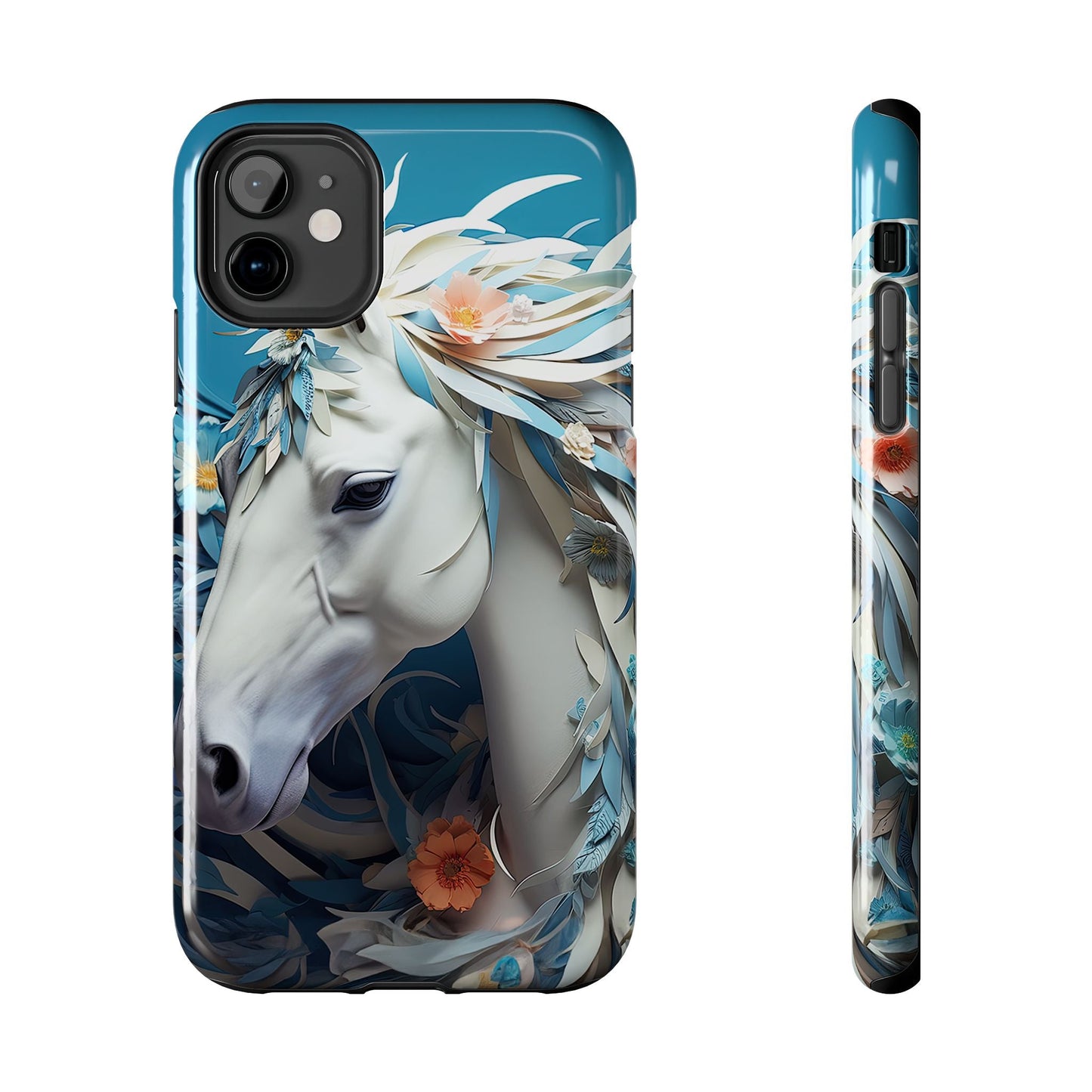 Floral Horse iPhone Case - BOGO Cases