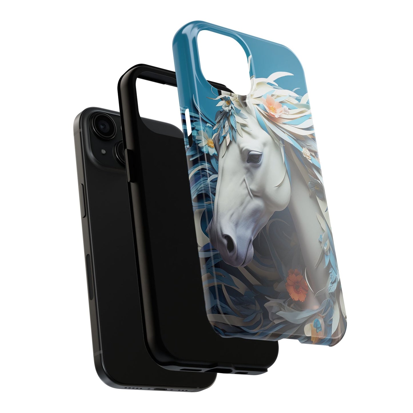 Floral Horse iPhone Case - BOGO Cases