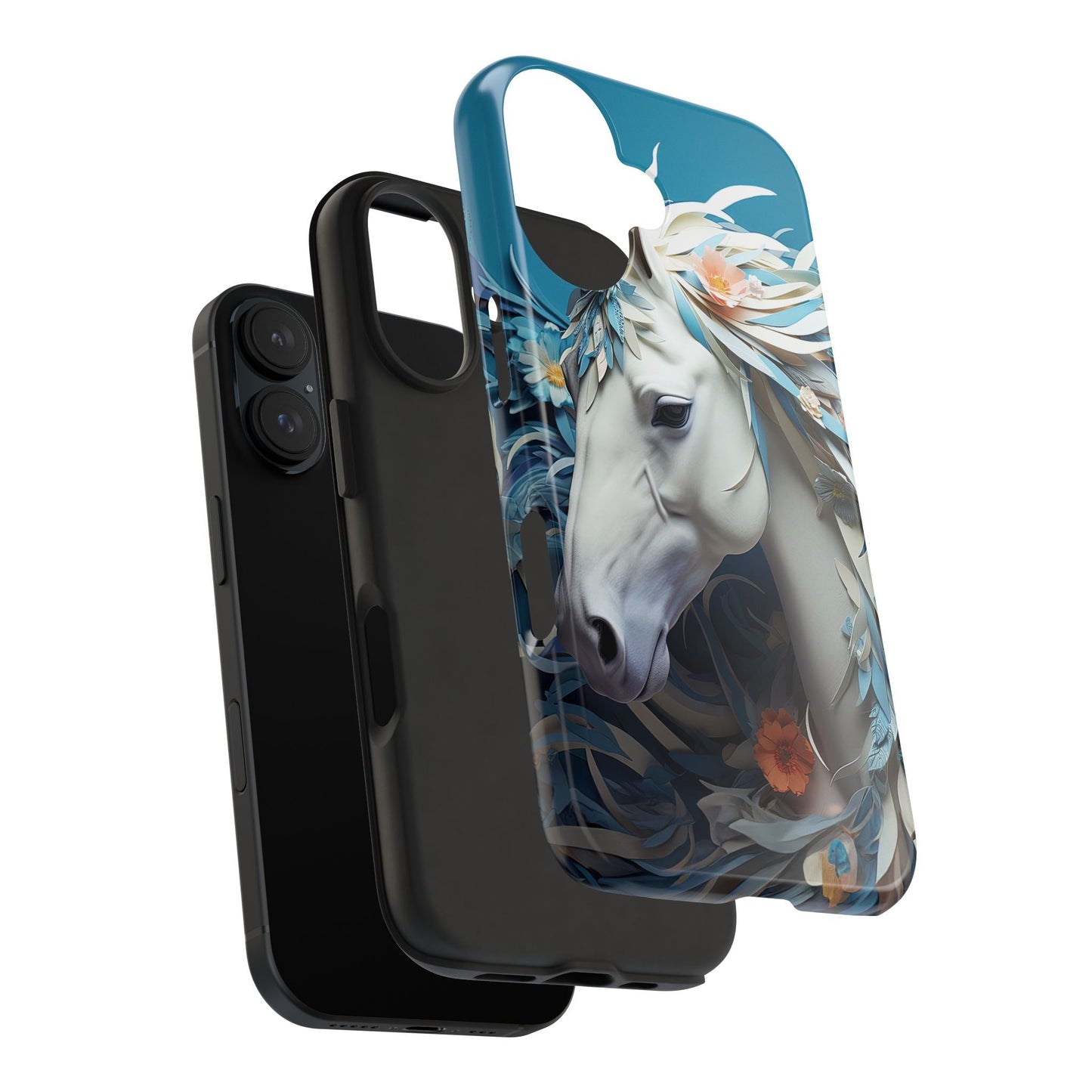 Floral Horse iPhone Case - BOGO Cases