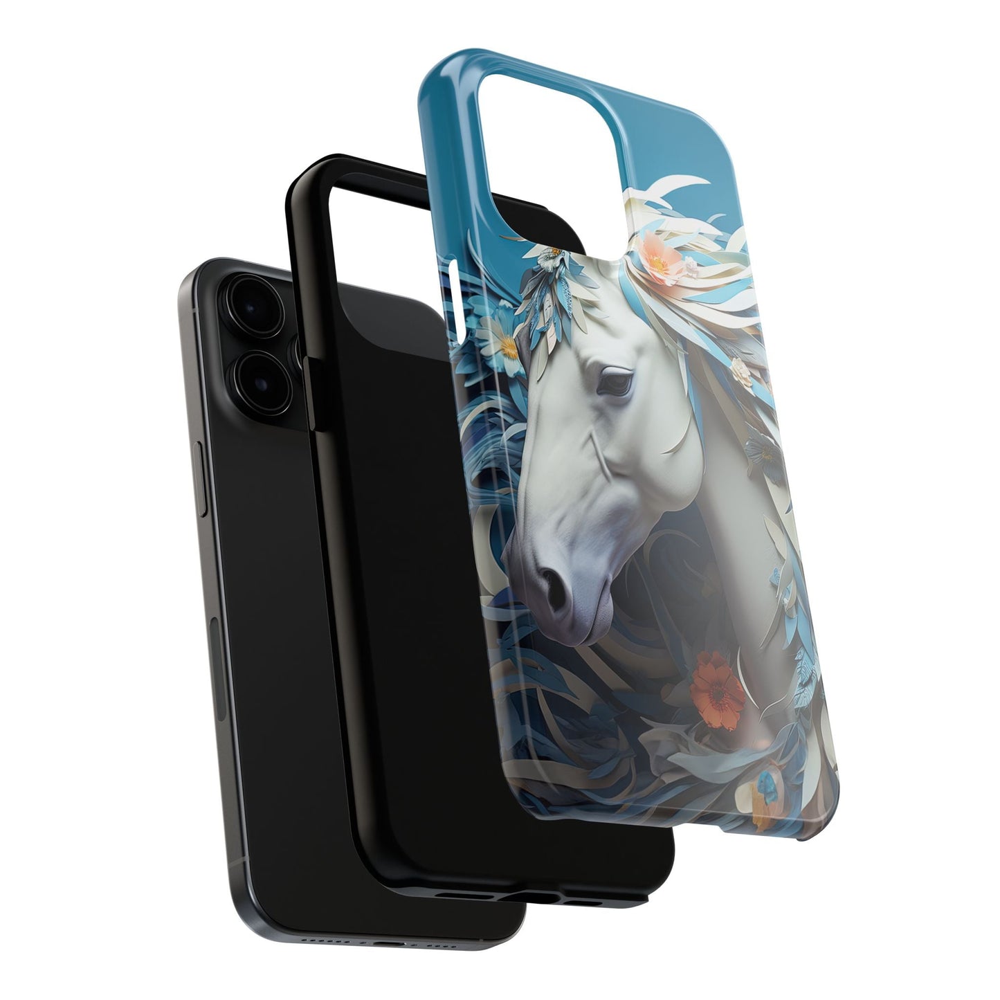 Floral Horse iPhone Case - BOGO Cases