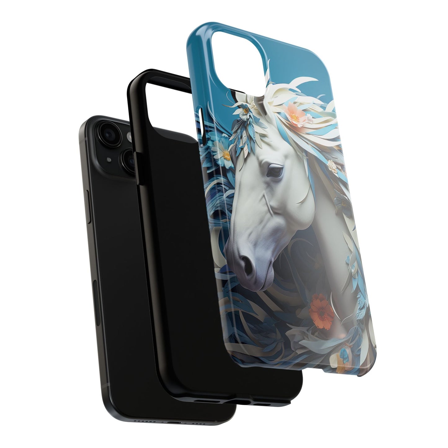 Floral Horse iPhone Case - BOGO Cases