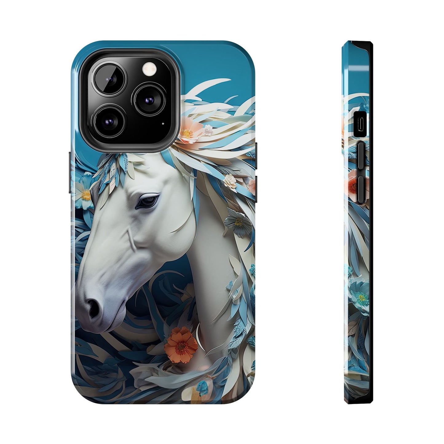 Floral Horse iPhone Case - BOGO Cases