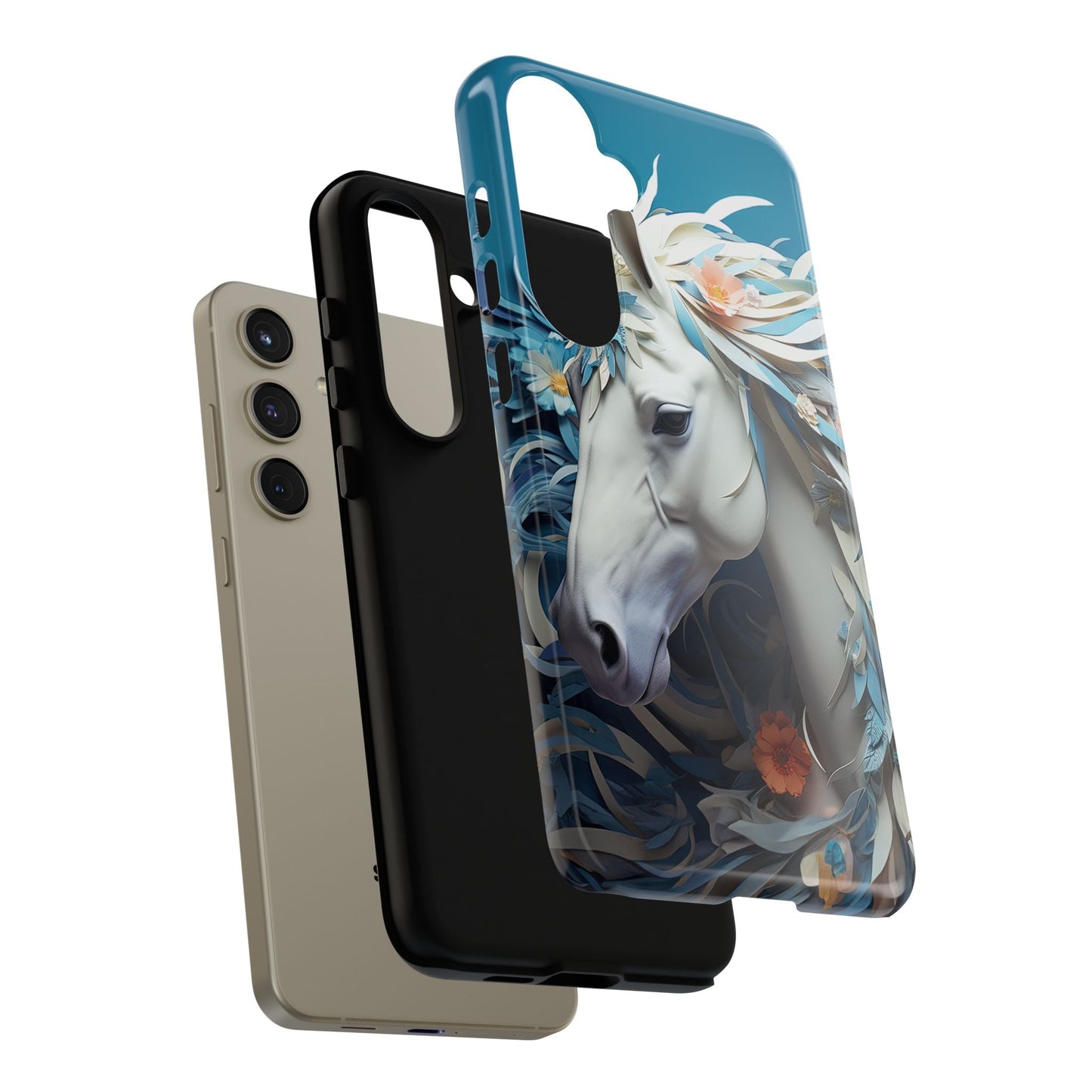 Floral Horse Samsung Galaxy Case - BOGO Cases