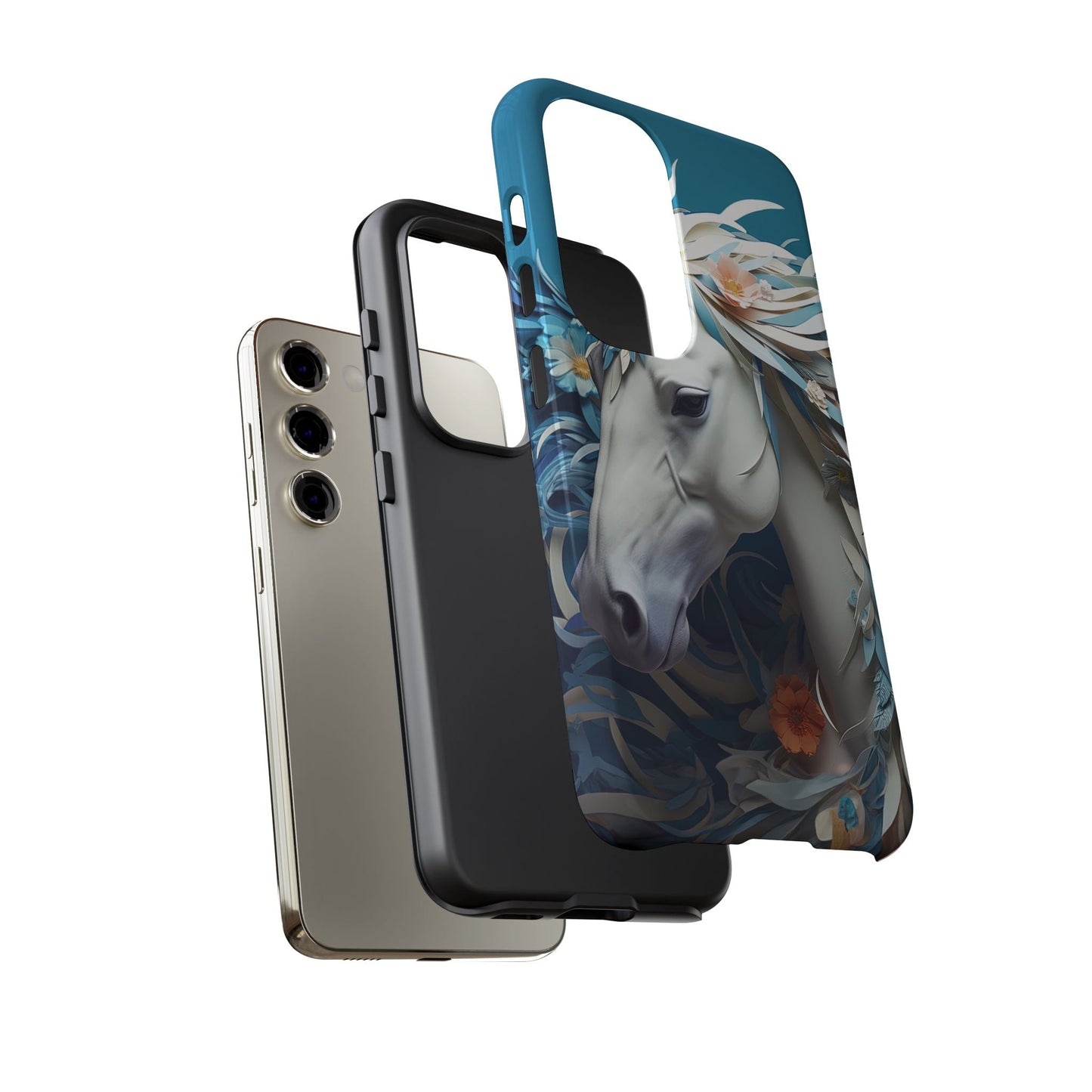 Floral Horse Samsung Galaxy Case - BOGO Cases