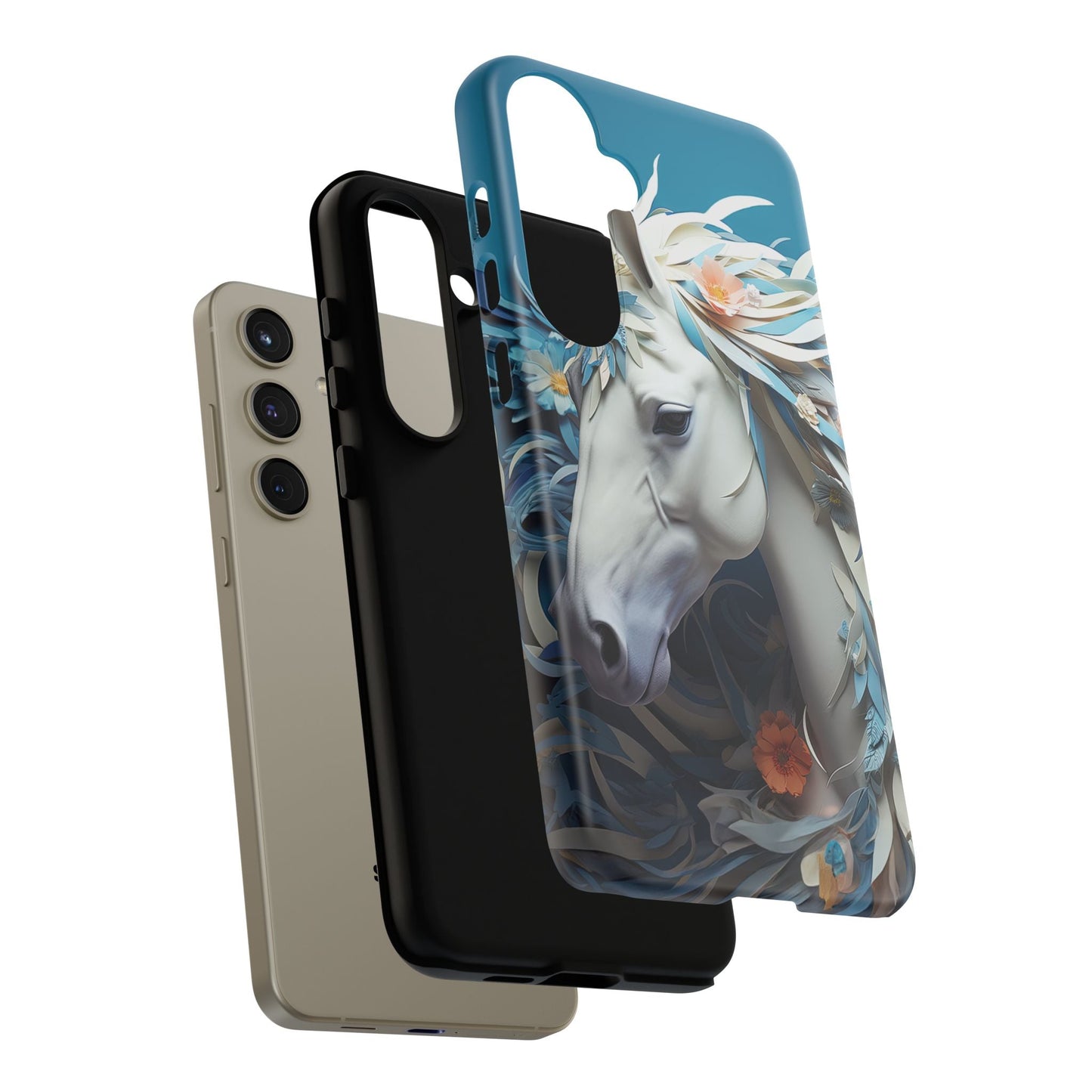 Floral Horse Samsung Galaxy Case - BOGO Cases