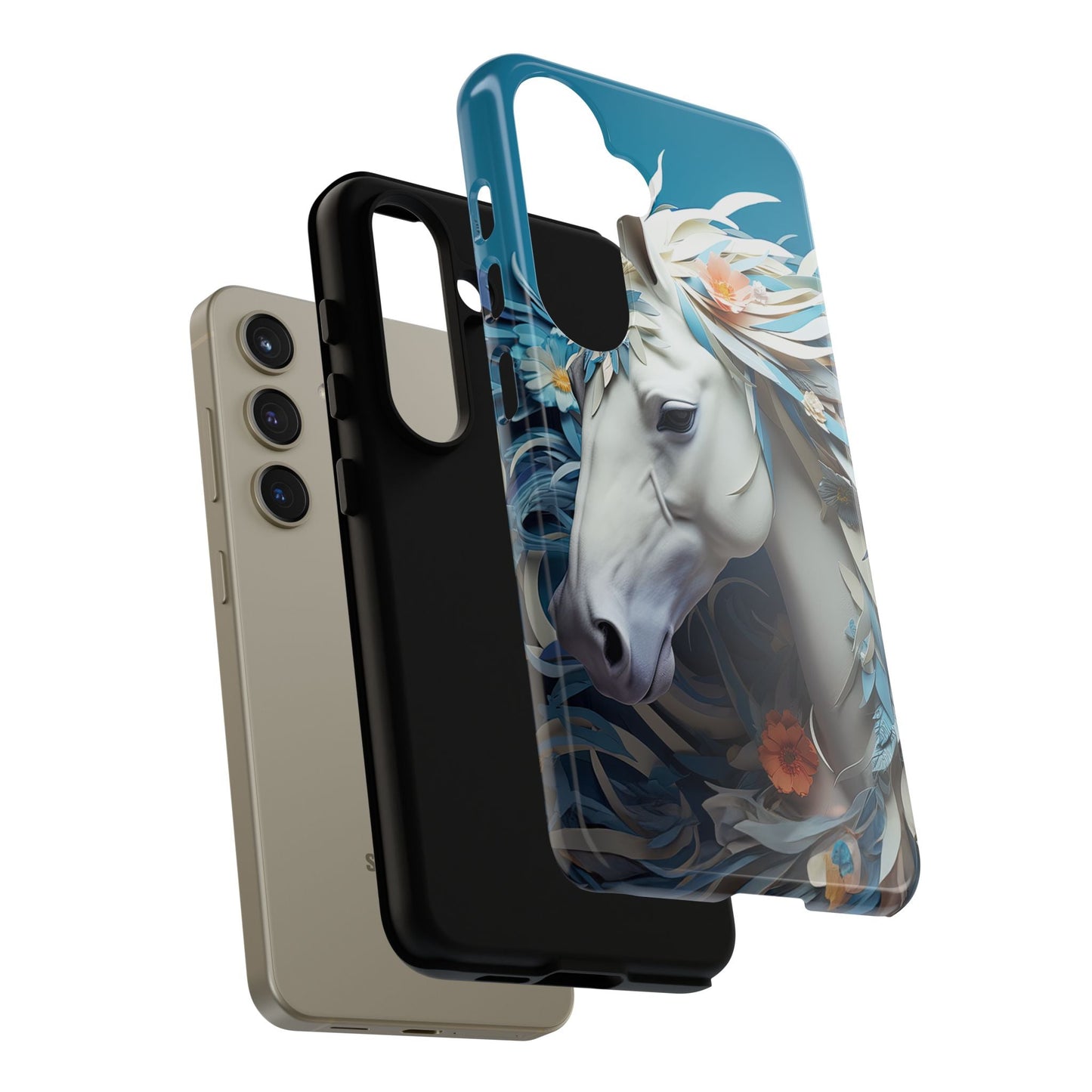 Floral Horse Samsung Galaxy Case - BOGO Cases