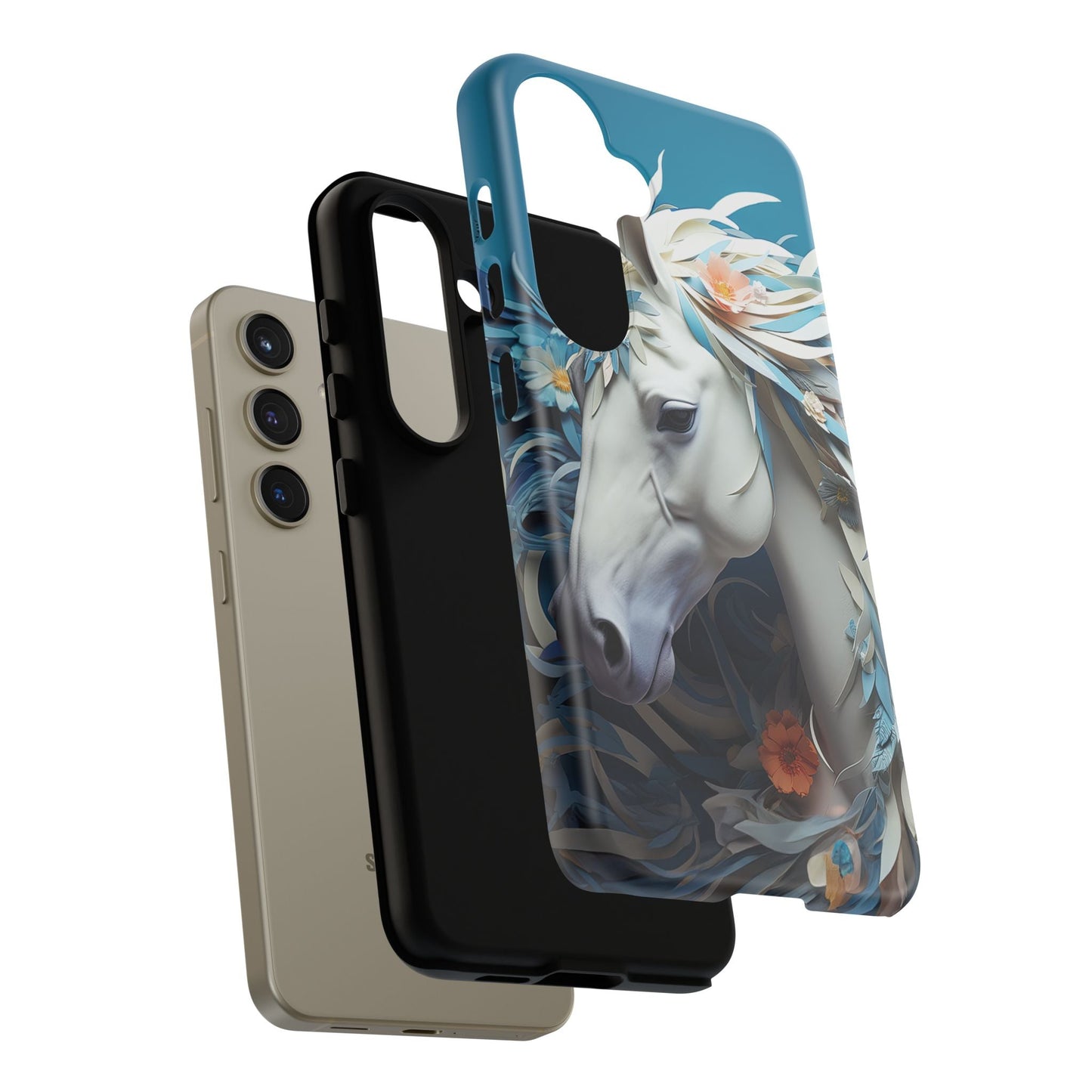 Floral Horse Samsung Galaxy Case - BOGO Cases