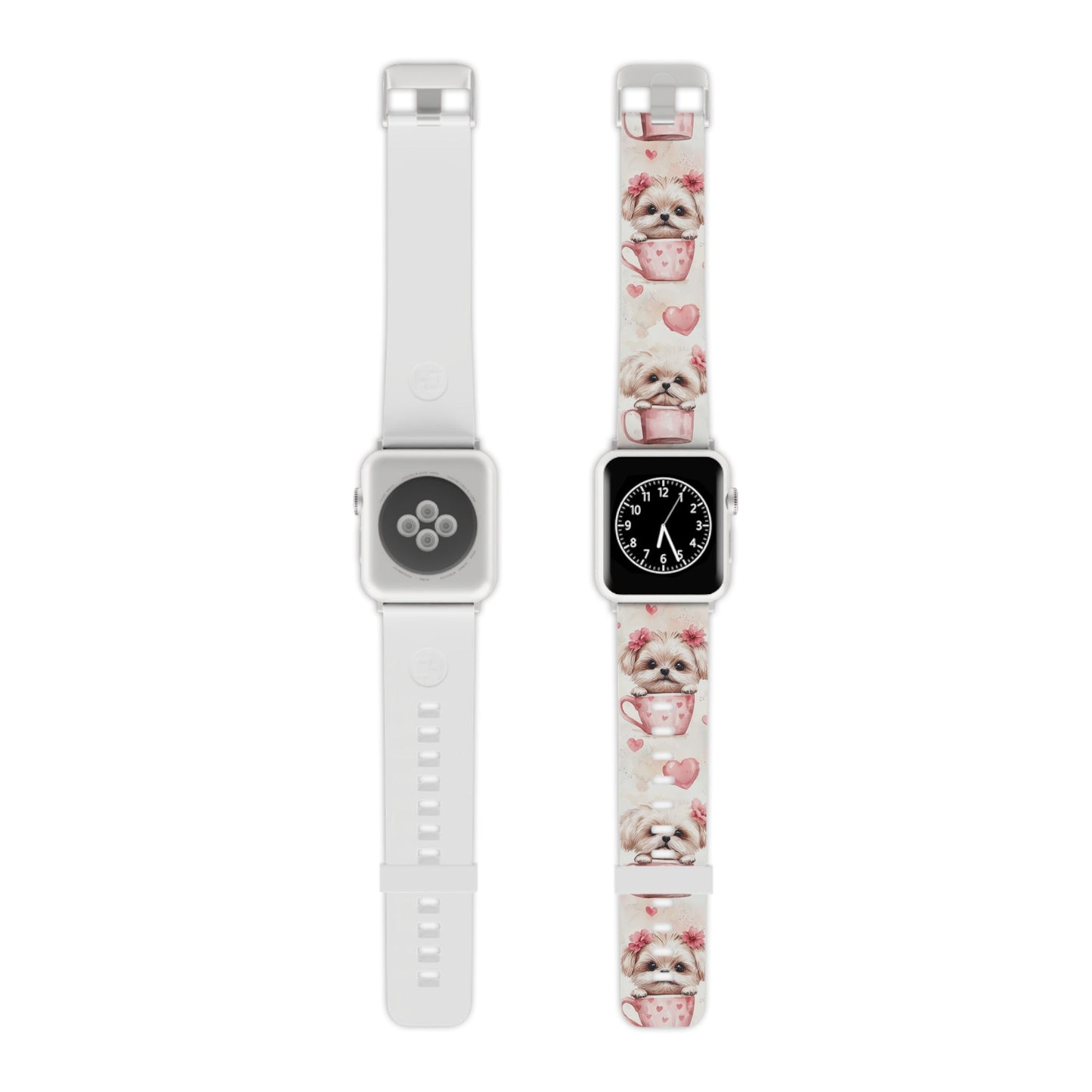 Floral Puppy in Teacup Apple Watch Band - BOGO Cases