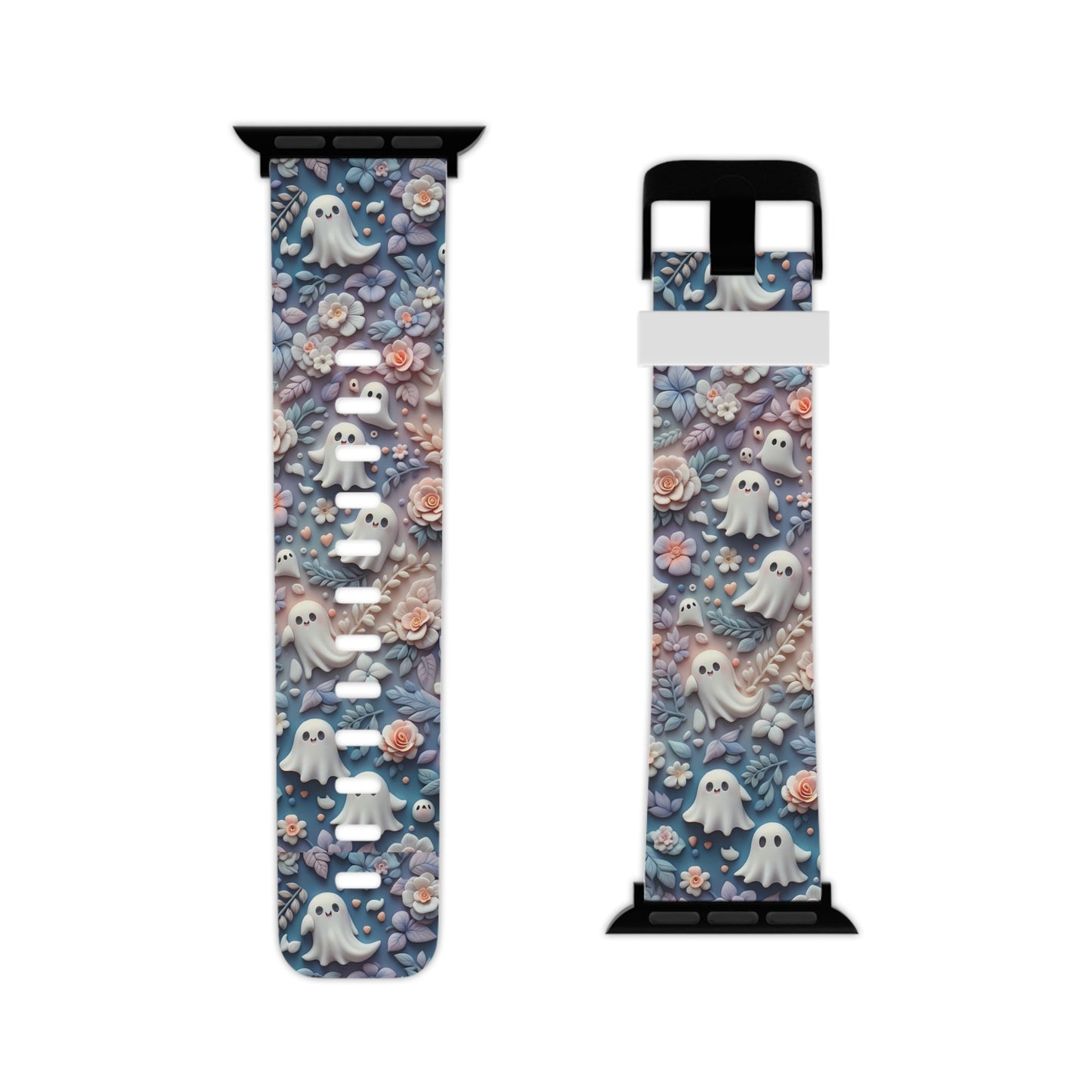 Ghosts Flowers Apple Watch Band - BOGO Cases