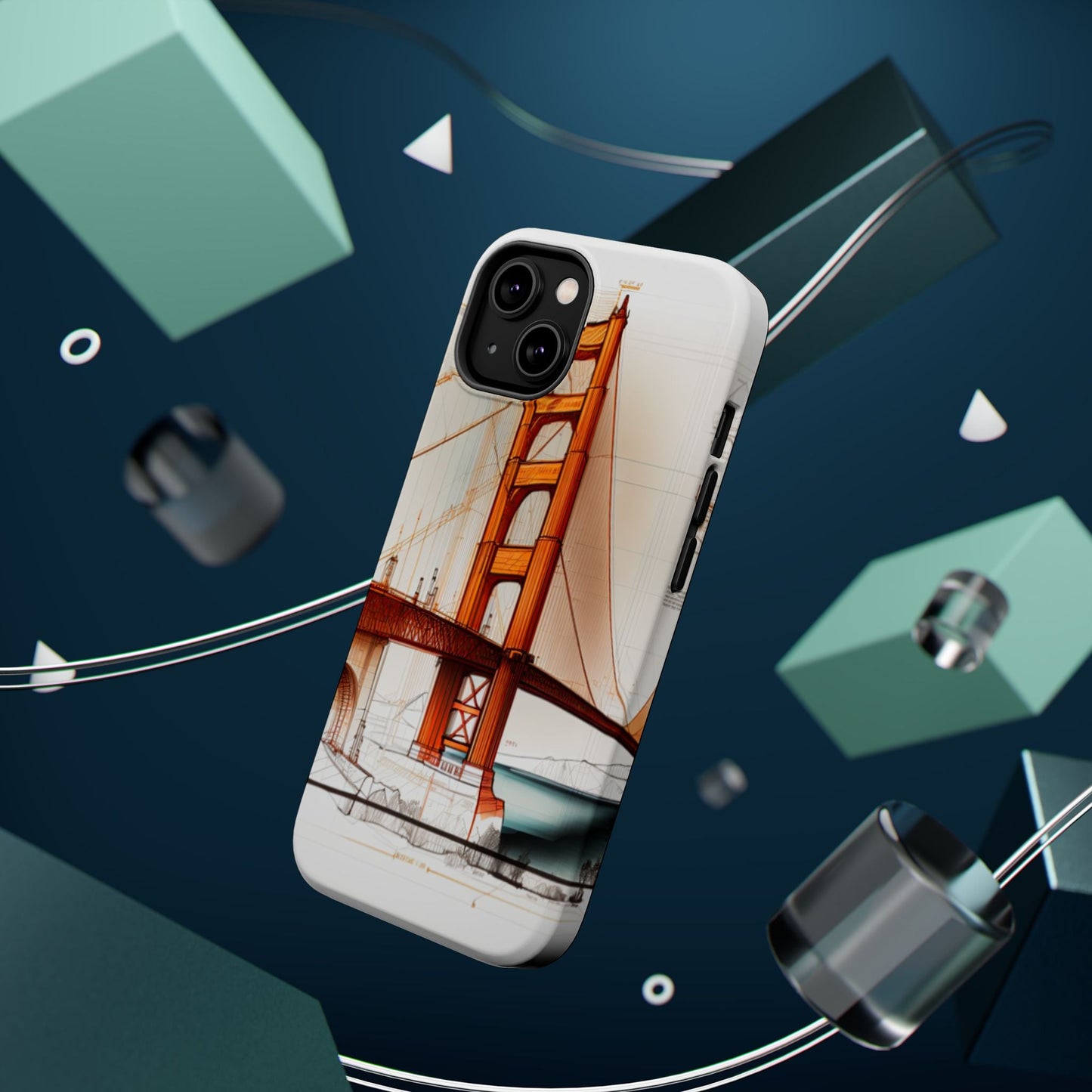 Golden Gate Bridge MagSafe iPhone Case - San Francisco Landmark - BOGO Cases