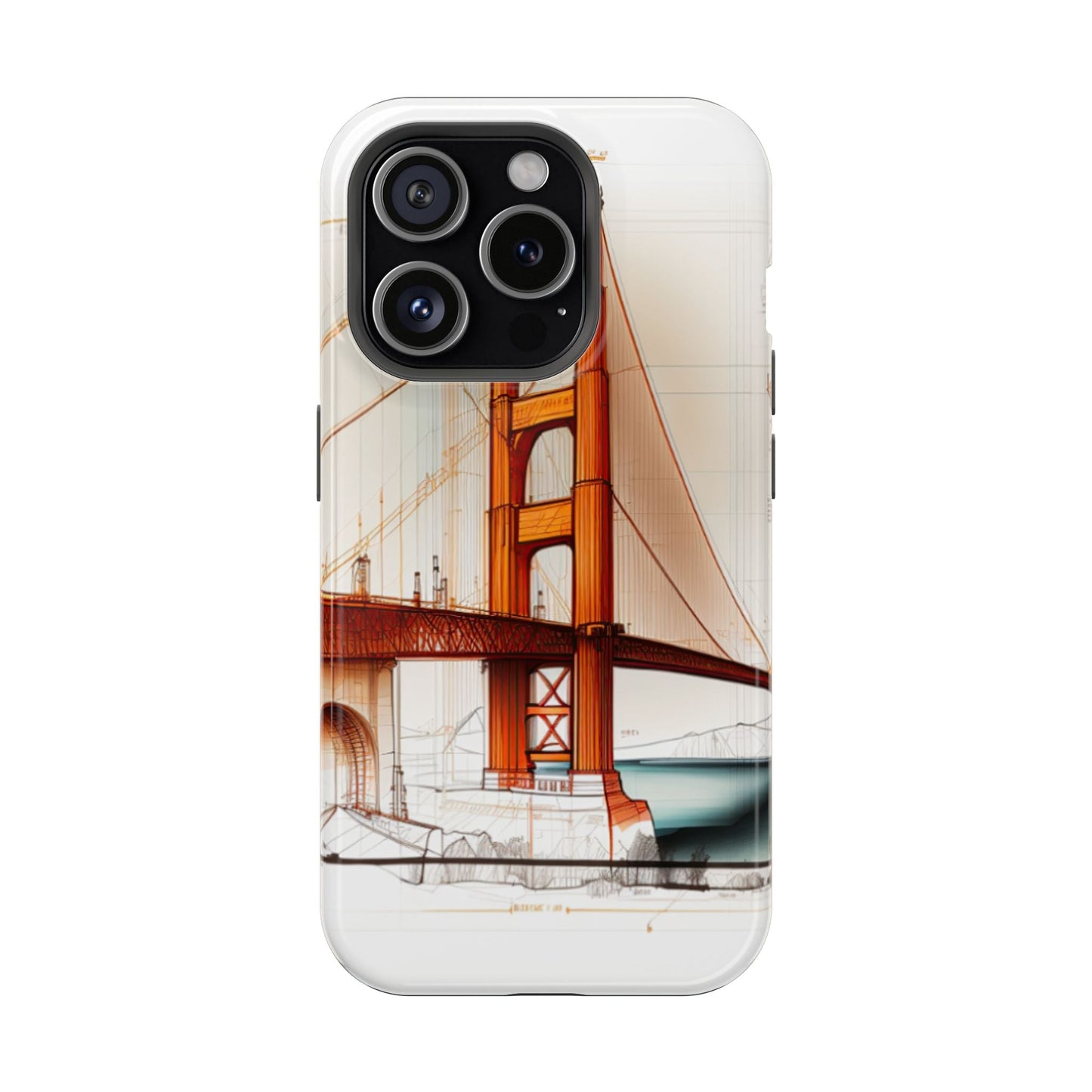 Golden Gate Bridge MagSafe iPhone Case - San Francisco Landmark - BOGO Cases