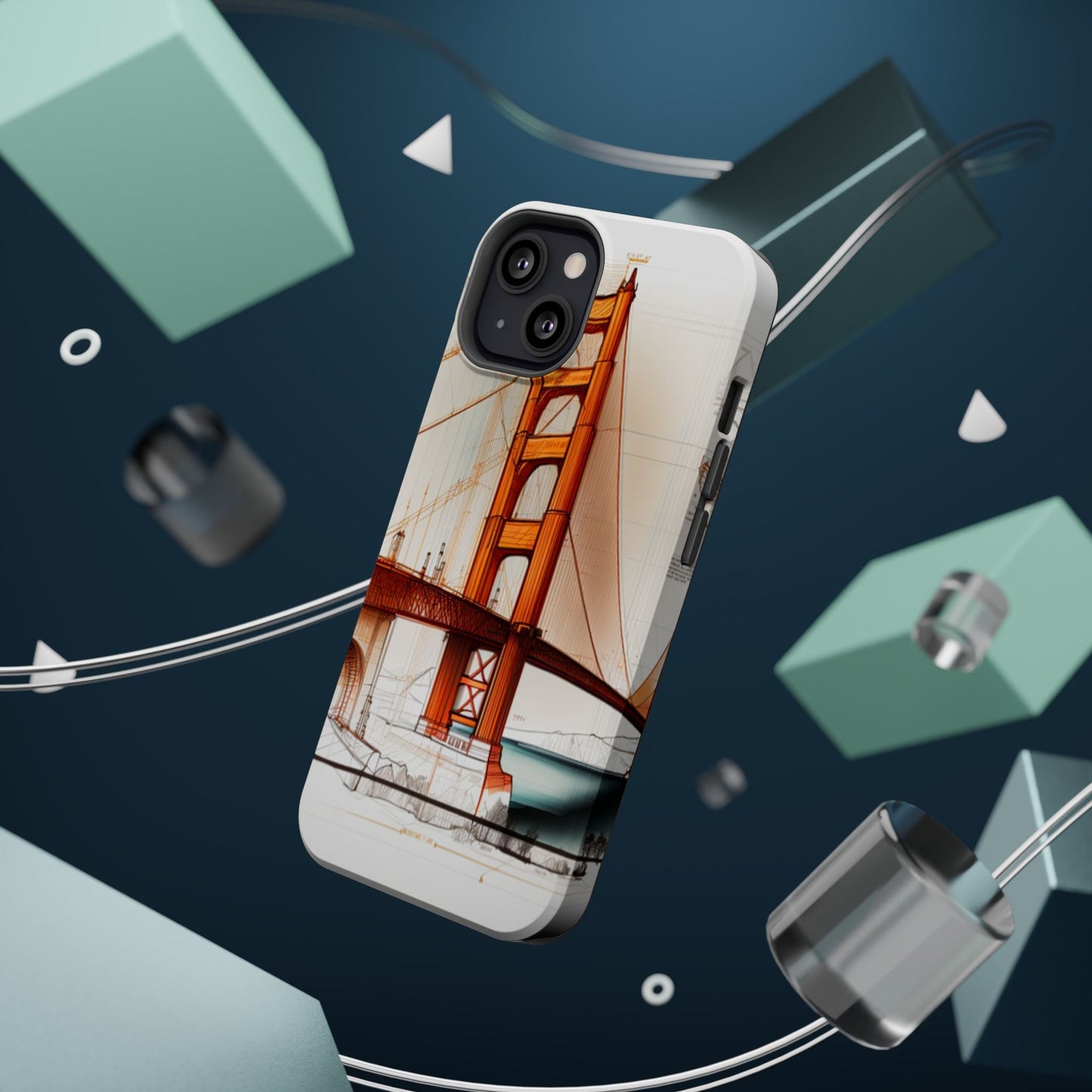 Golden Gate Bridge MagSafe iPhone Case - San Francisco Landmark - BOGO Cases