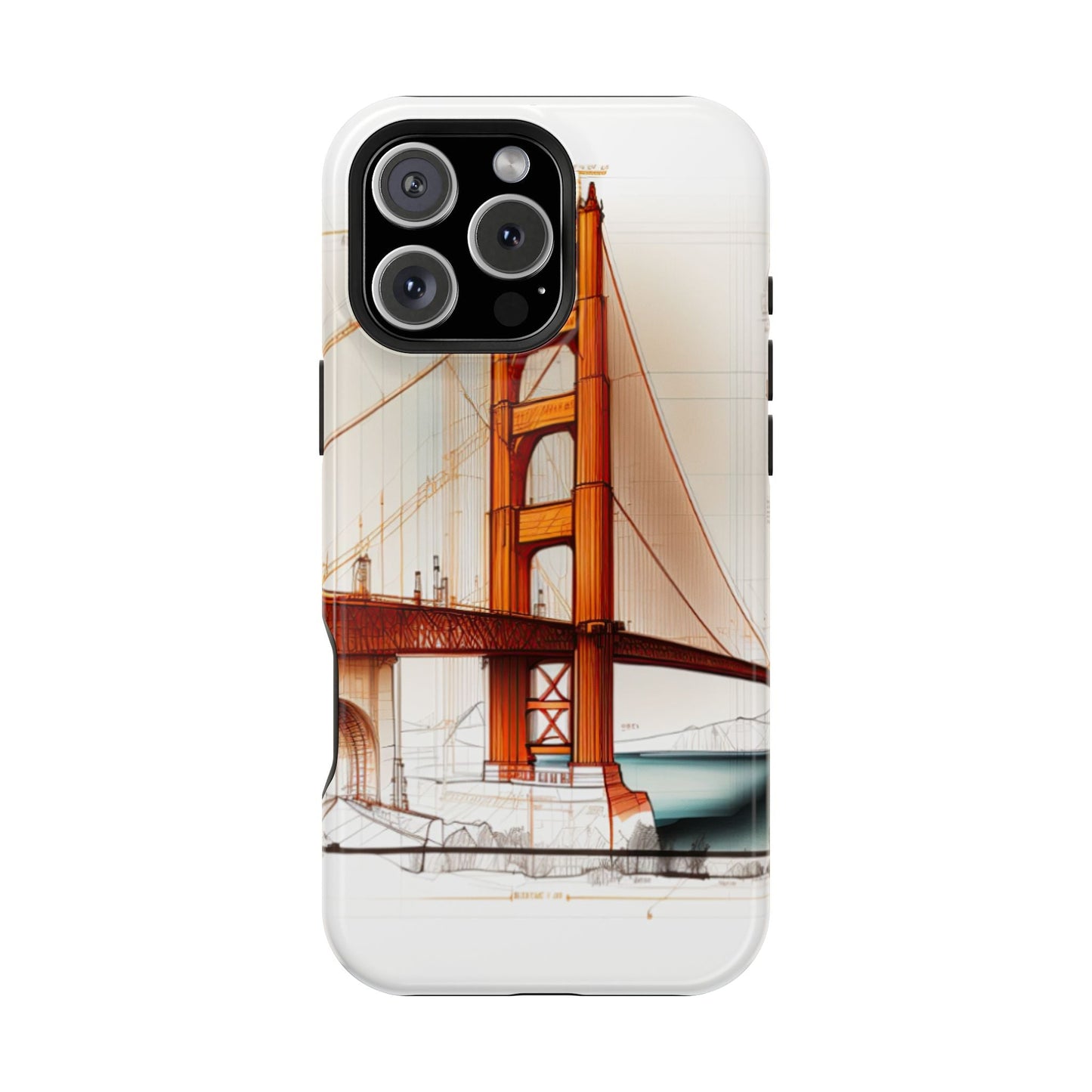 Golden Gate Bridge MagSafe iPhone Case - San Francisco Landmark - BOGO Cases