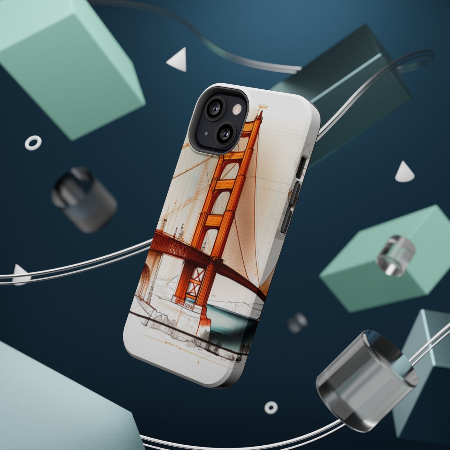 Golden Gate Bridge MagSafe iPhone Case - San Francisco Landmark - BOGO Cases