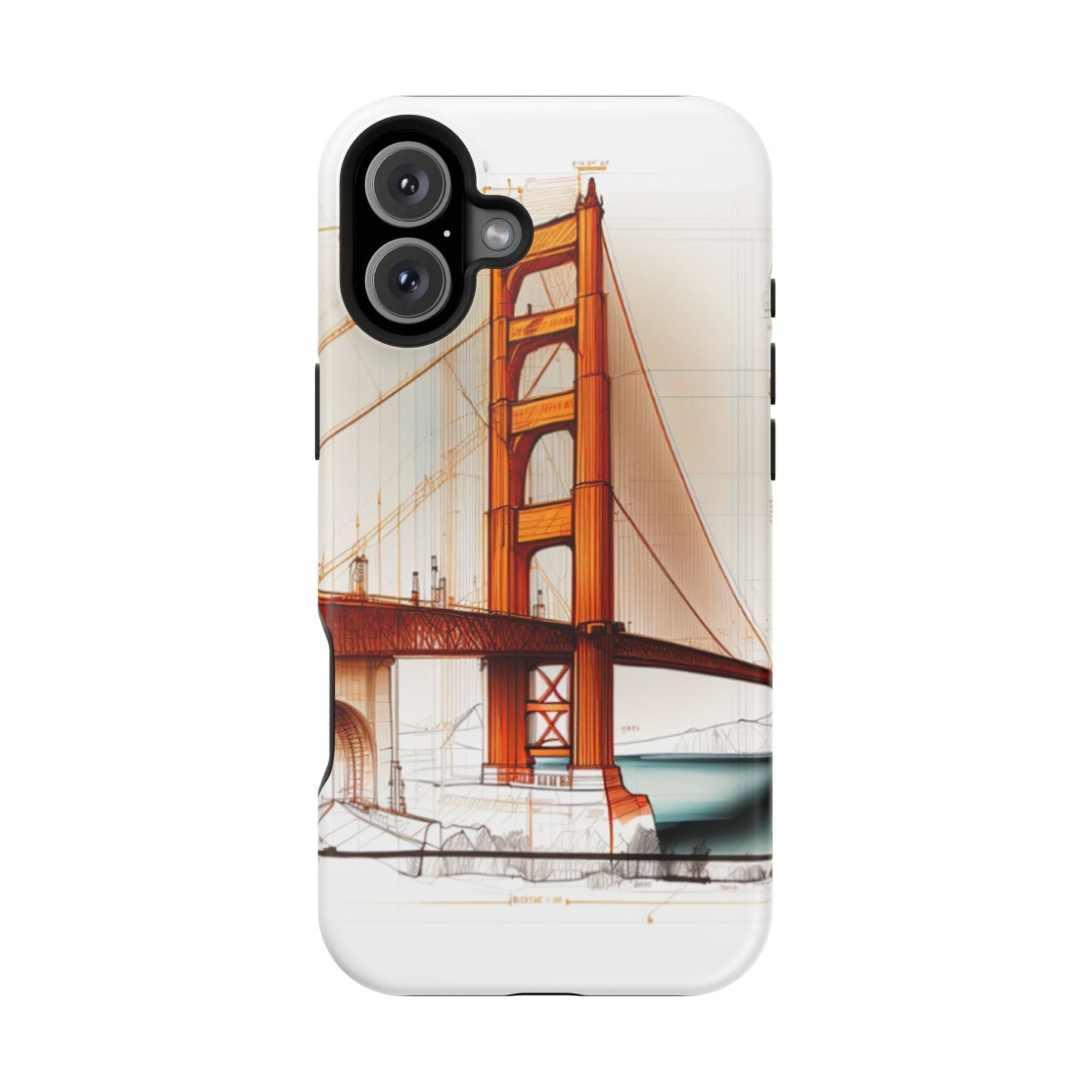 Golden Gate Bridge MagSafe iPhone Case - San Francisco Landmark - BOGO Cases