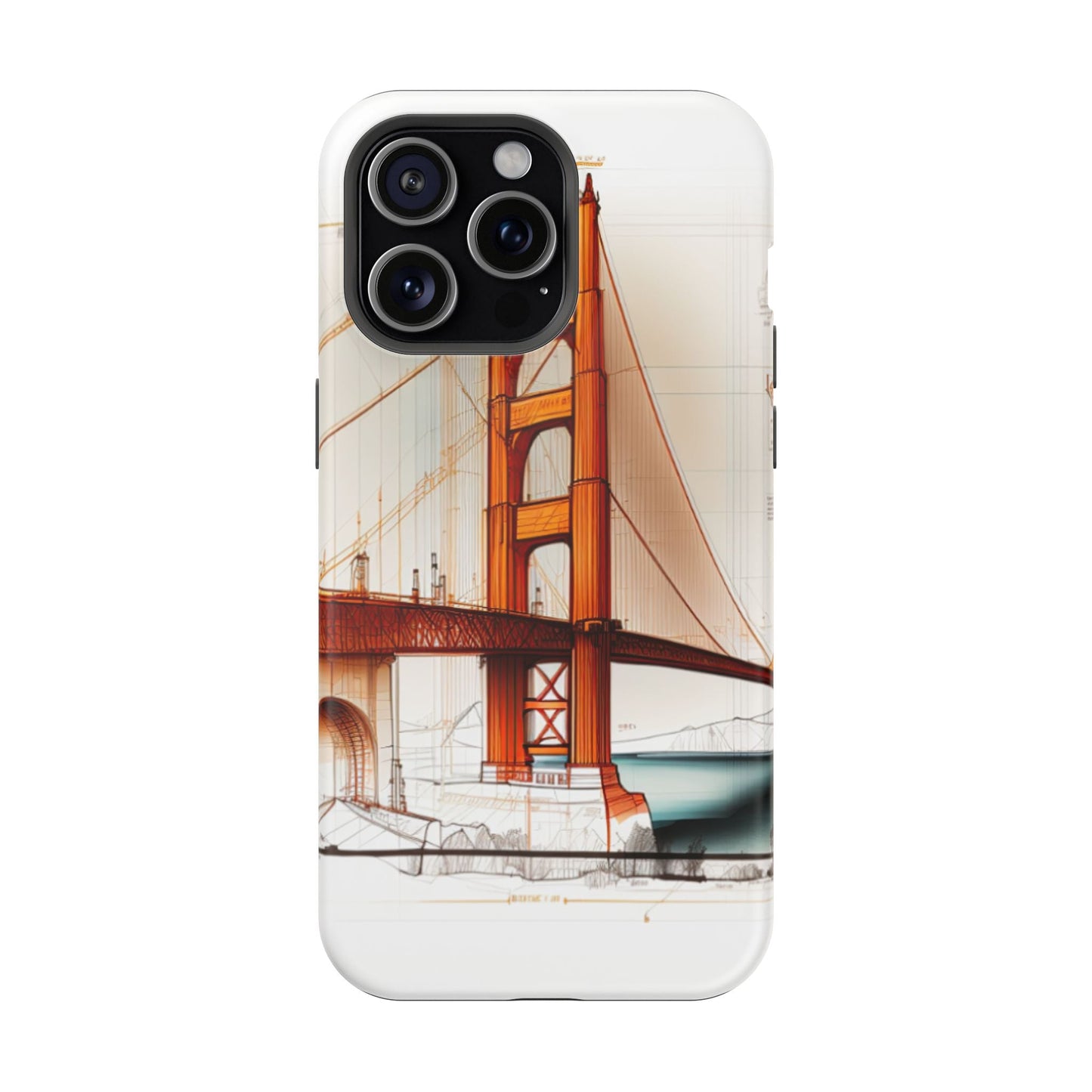 Golden Gate Bridge MagSafe iPhone Case - San Francisco Landmark - BOGO Cases